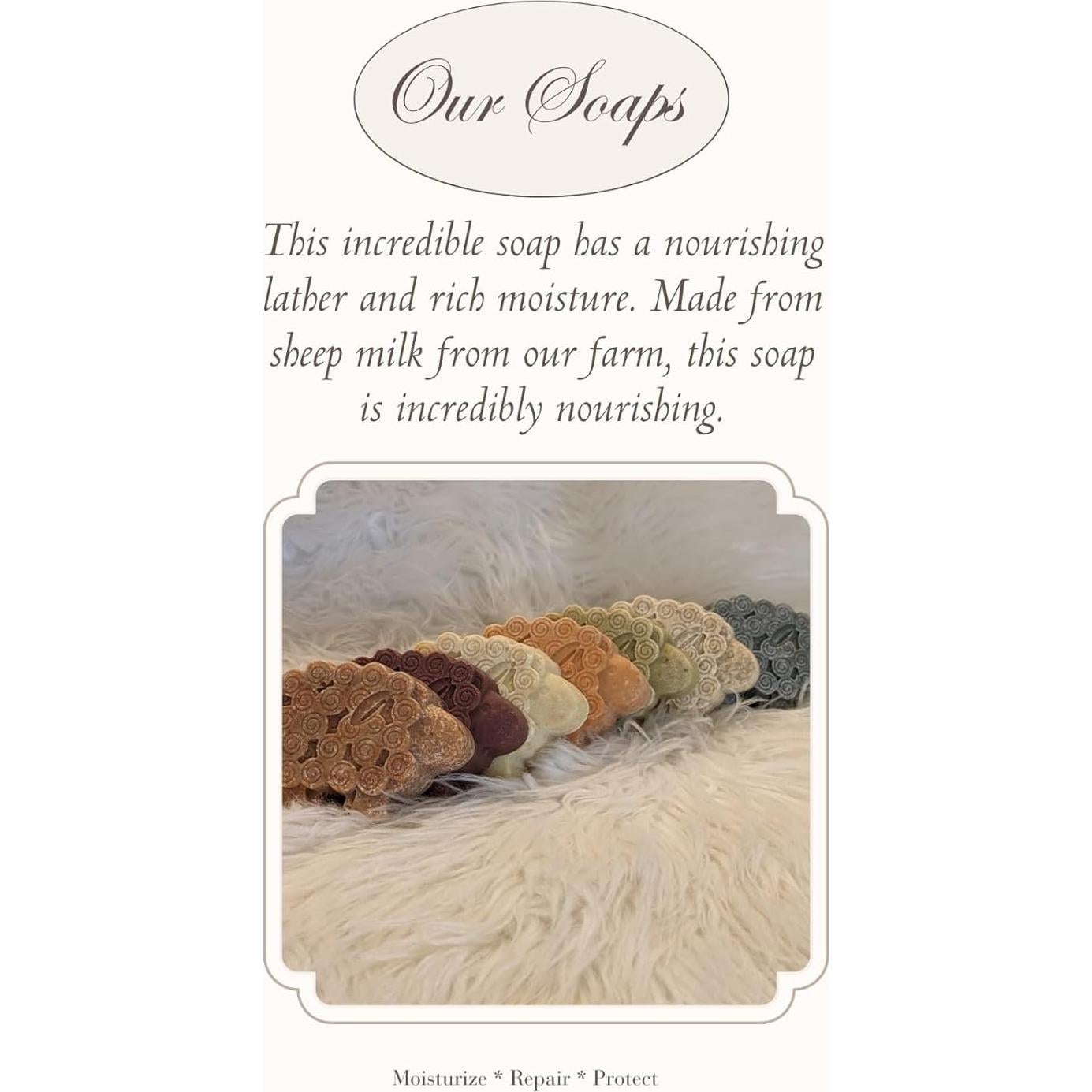 Jabón Natural de Leche de Oveja Scalise 76g | Orgánico Hecho a Mano