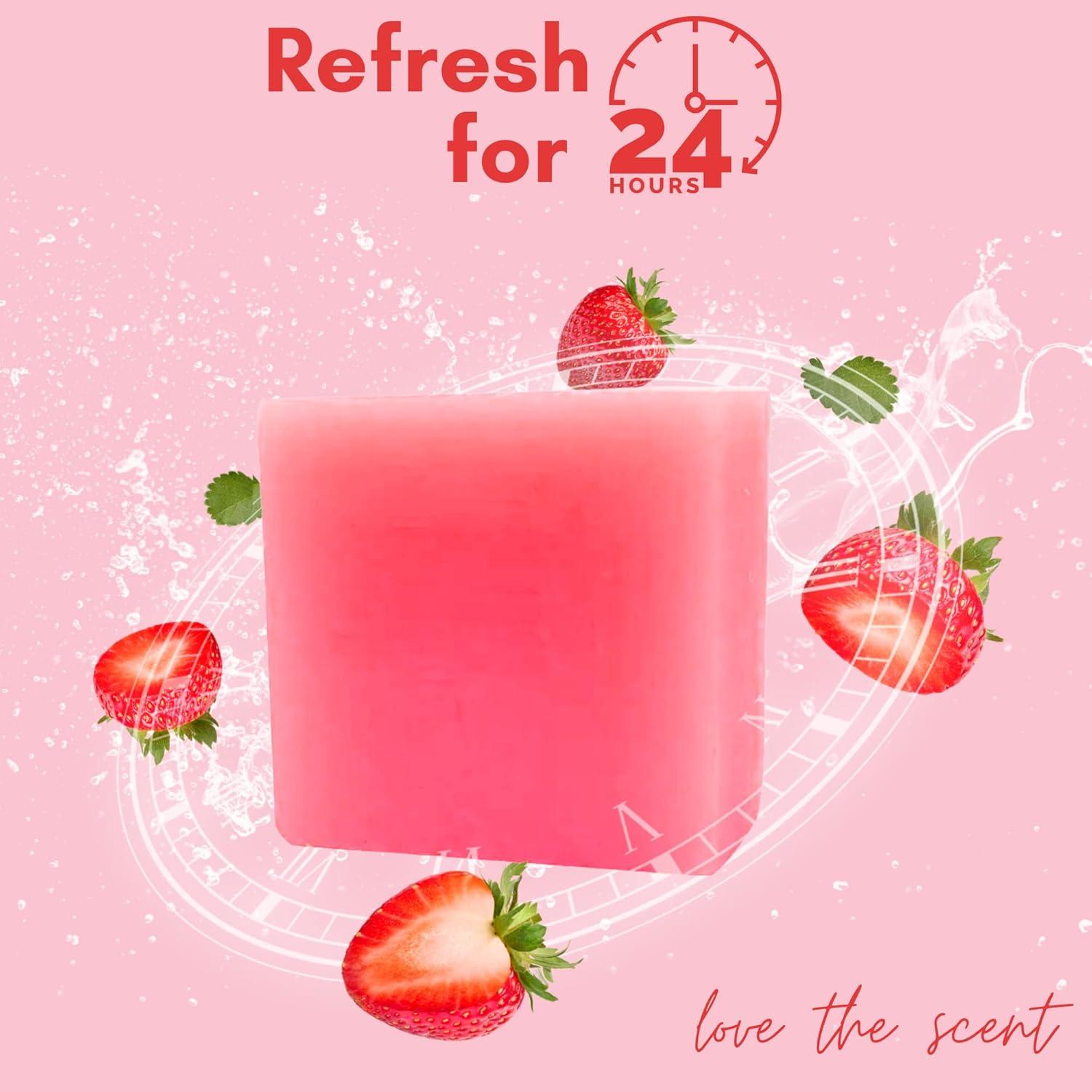 Jabón de Yoni Muun Fresa - Pack 3 Barras - Natural y Equilibrante pH