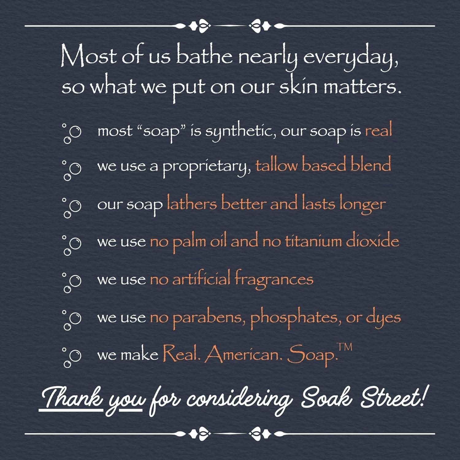 Jabón Natural Hidratante Soak Street con Leche de Cabra 425g