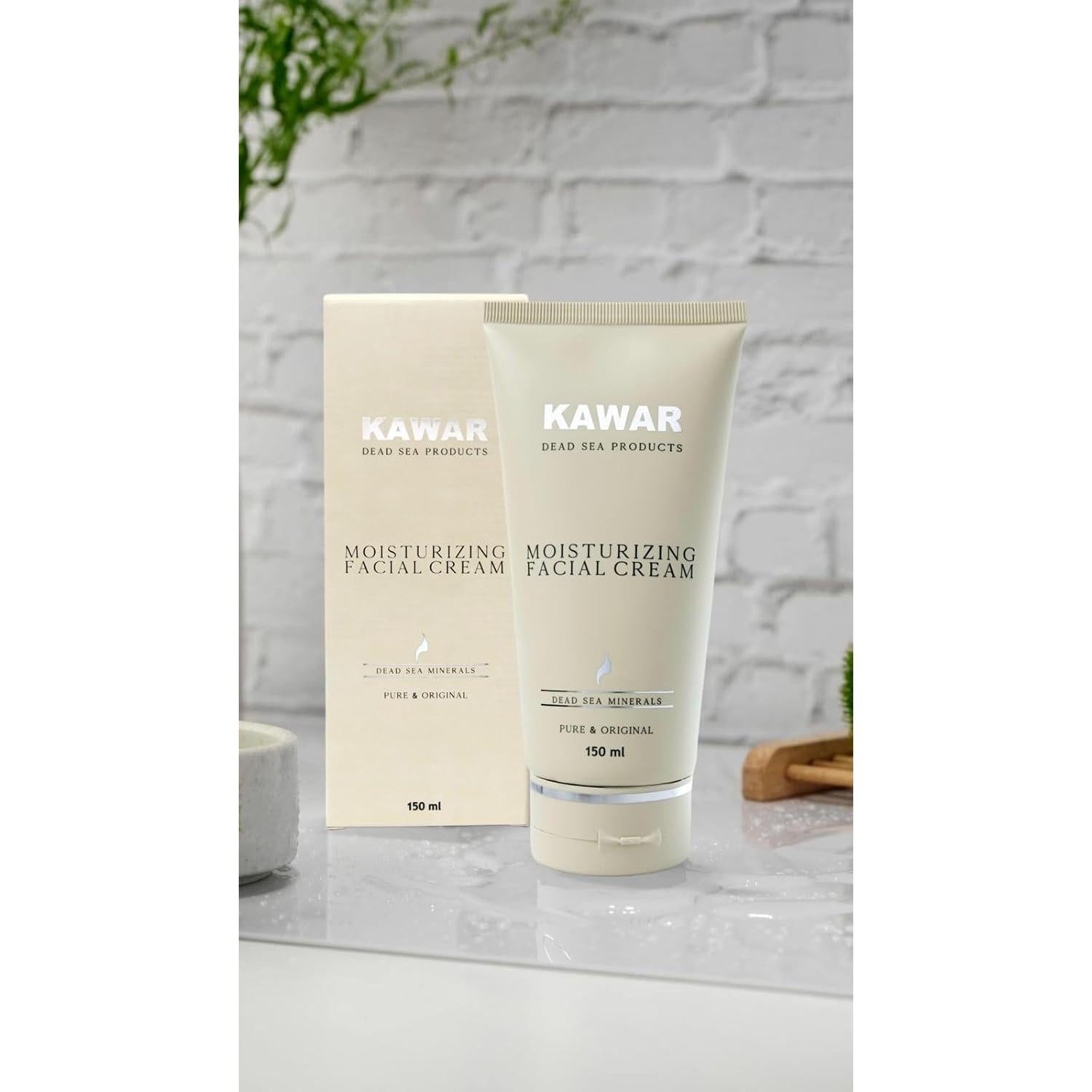 Crema Hidratante Facial KAWAR del Mar Muerto 151.4 ml - Vegana