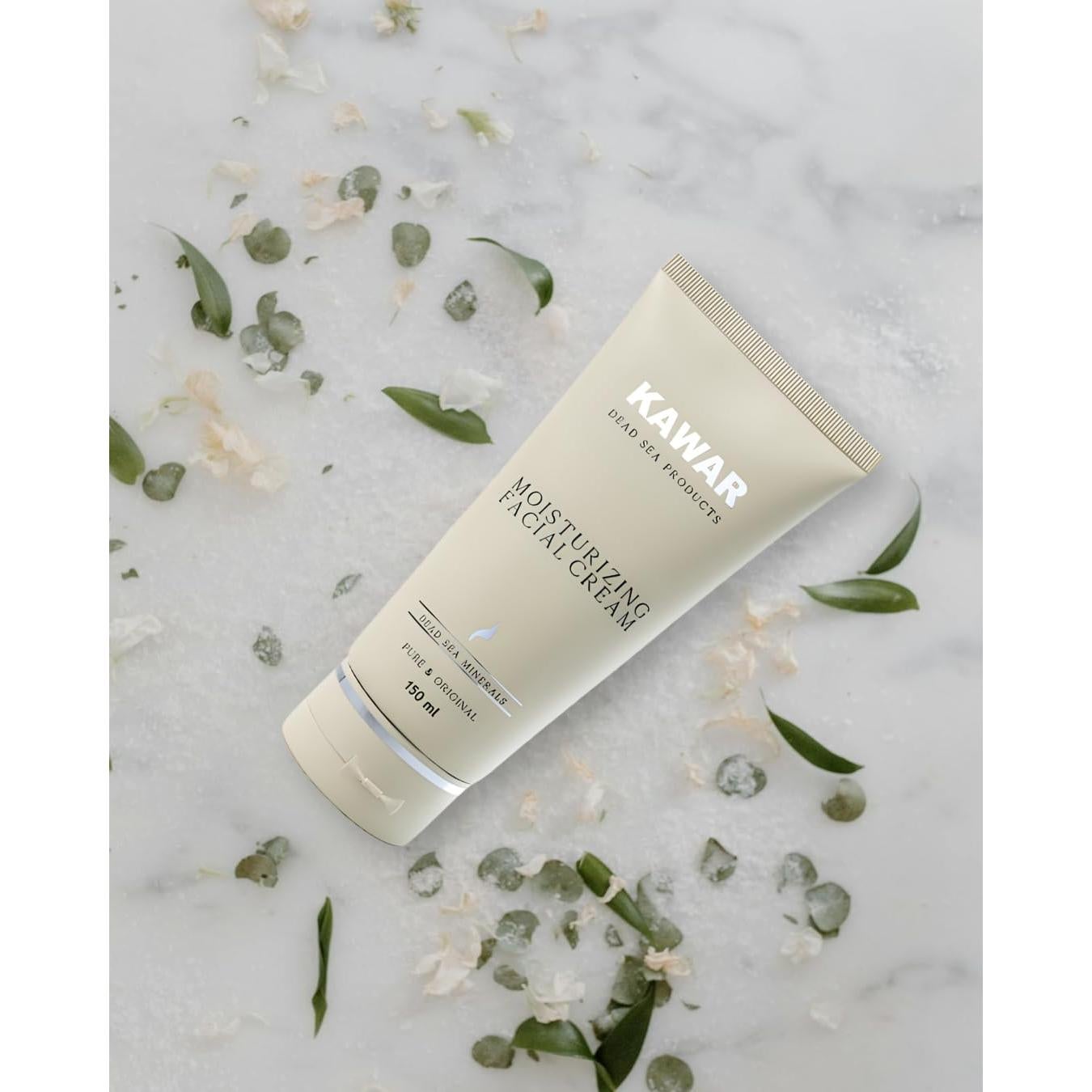 Crema Hidratante Facial KAWAR del Mar Muerto 151.4 ml - Vegana