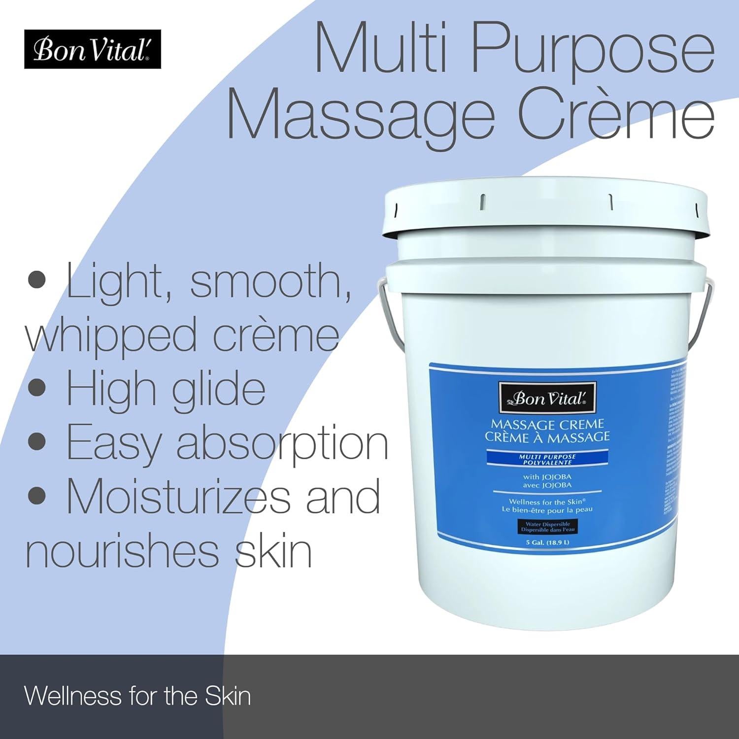 Crema de Masaje Bon Vital 19L con Aloe Vera y Vitaminas