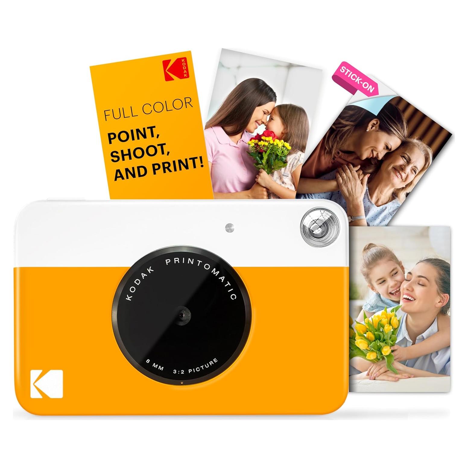 Cámara Instantánea KODAK Printomatic 5MP Amarillo - Fotos 5x7 cm