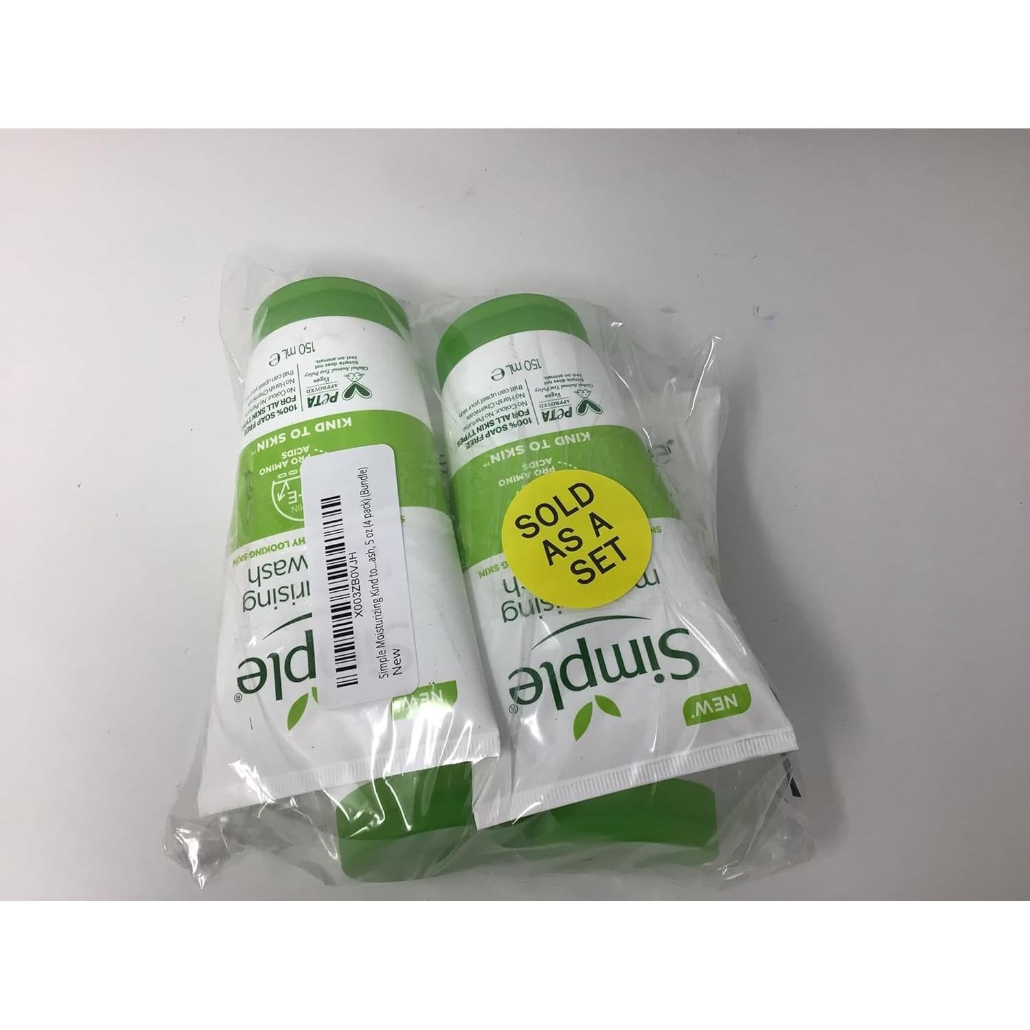 Limpiador Facial Hidratante Simple 4x5 oz Piel Sensible