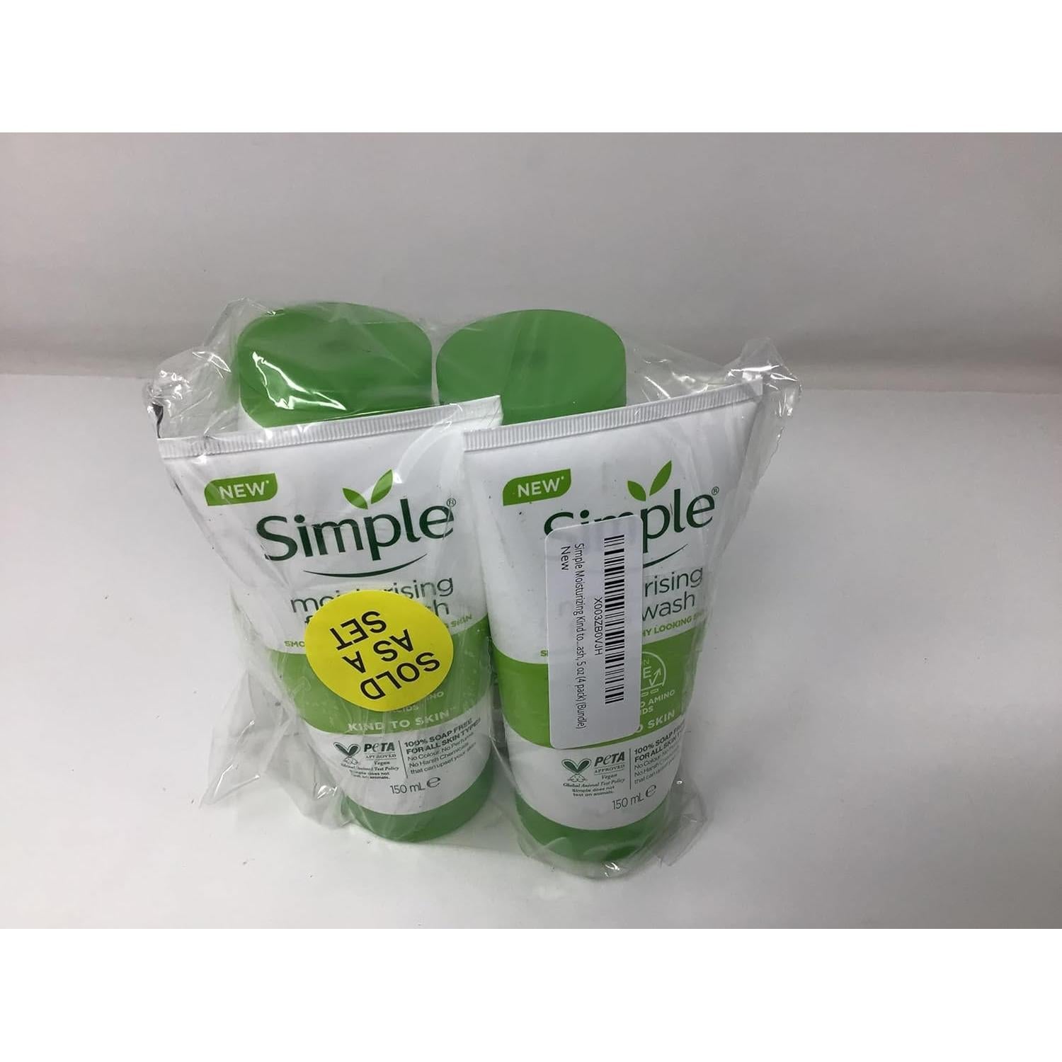 Limpiador Facial Hidratante Simple 4x5 oz Piel Sensible