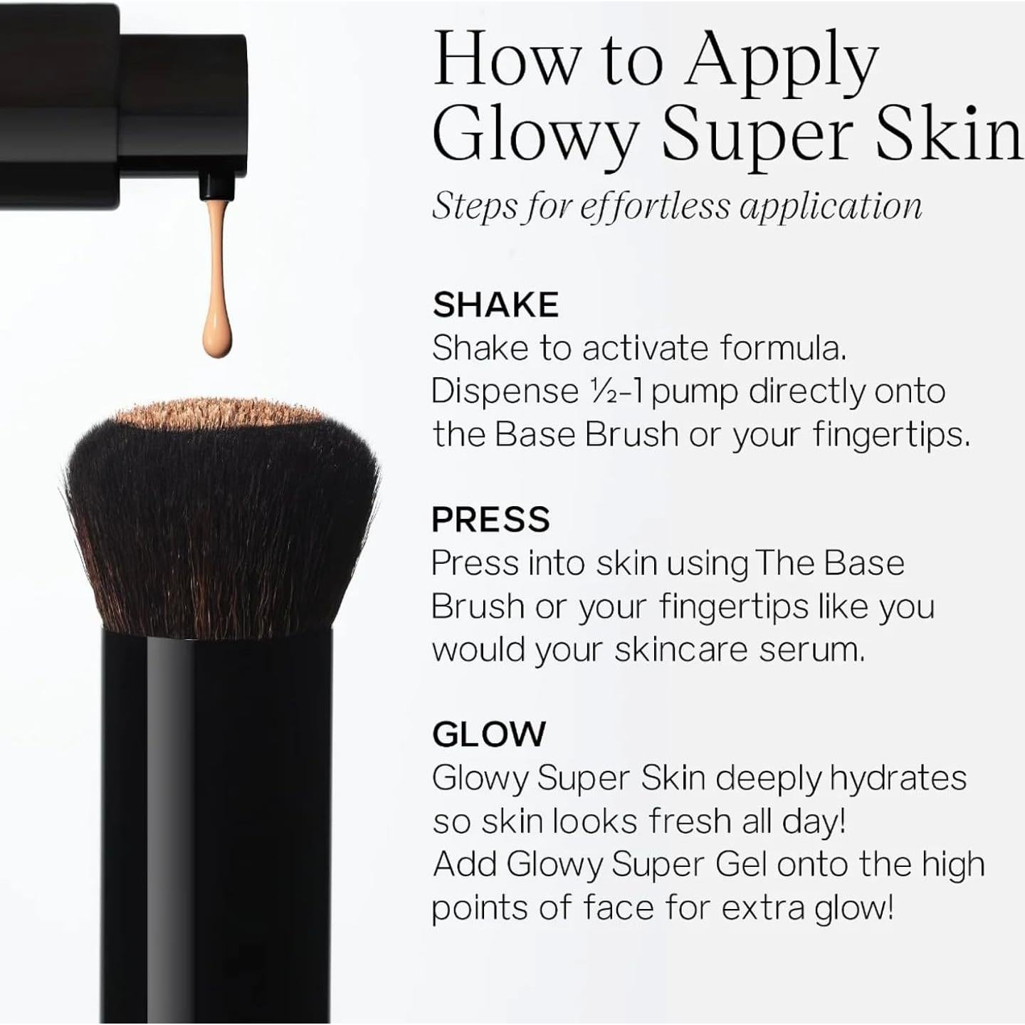 Base Líquida Hidratante Saie Glowy Super Skin Tint 28.6g Tono 5