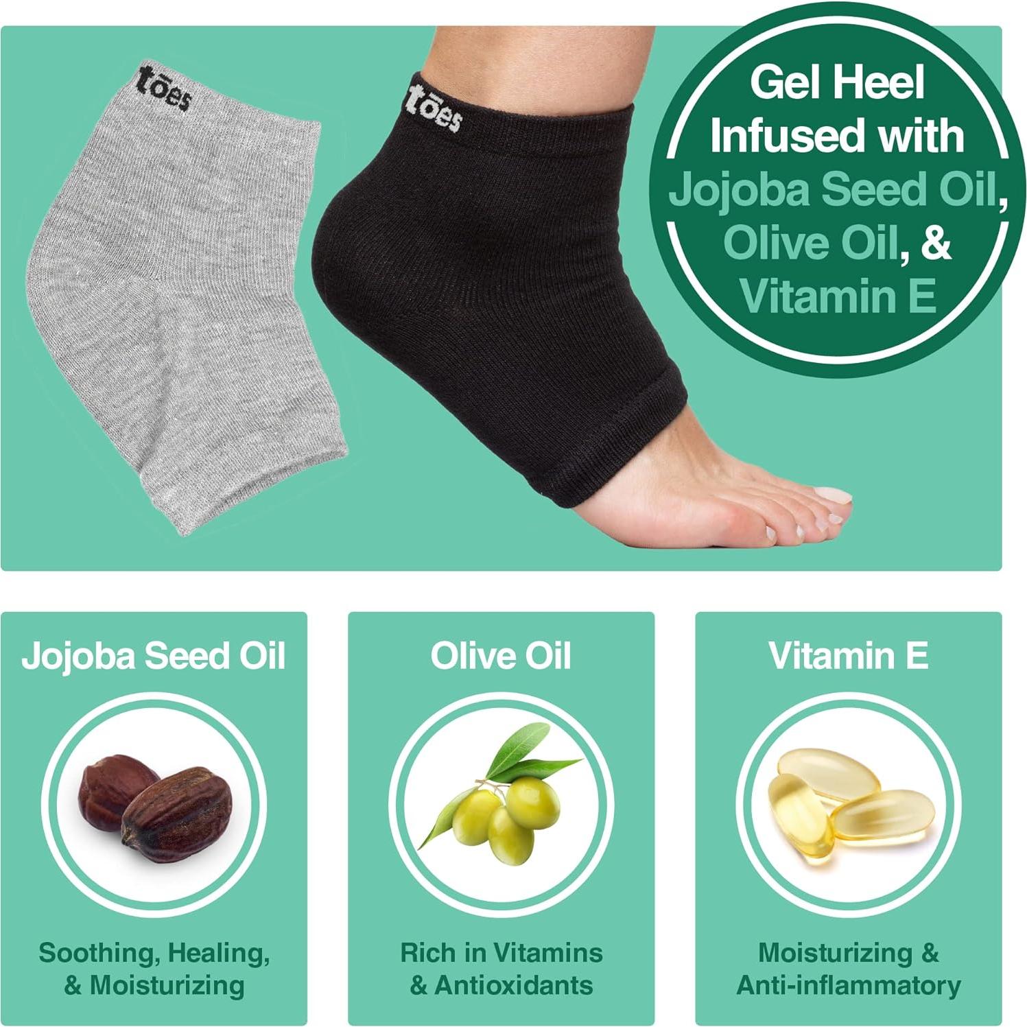 Calcetines Hidratantes ZenToes para Hombre - Algodón con Gel