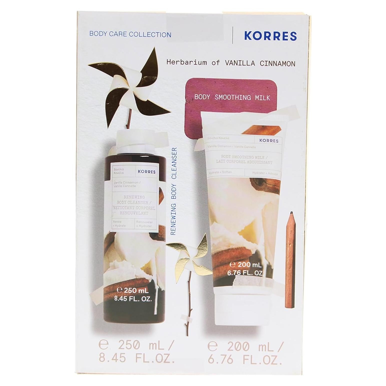 Set de Cuidado Corporal KORRES Vainilla y Canela 450ml