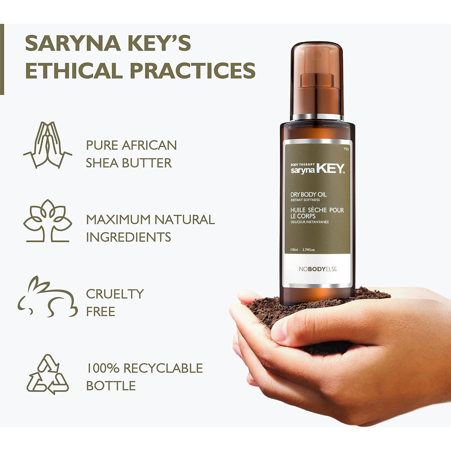 Aceite Corporal Saryna Key Hidratante con Manteca de Karité 280g