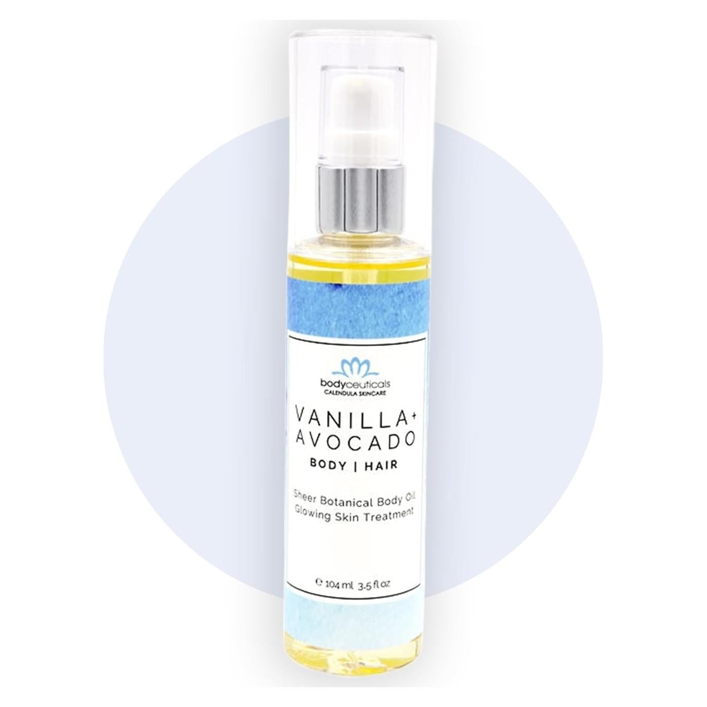 Aceite Corporal y Capilar Vegano Bodyceuticals 100g - Vainilla y Aguacate