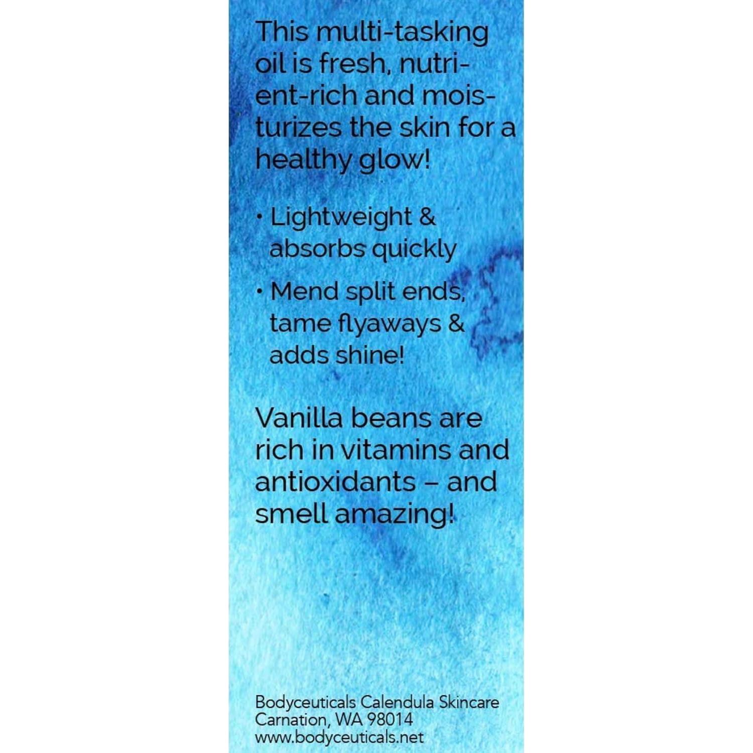 Aceite Corporal y Capilar Vegano Bodyceuticals 100g - Vainilla y Aguacate