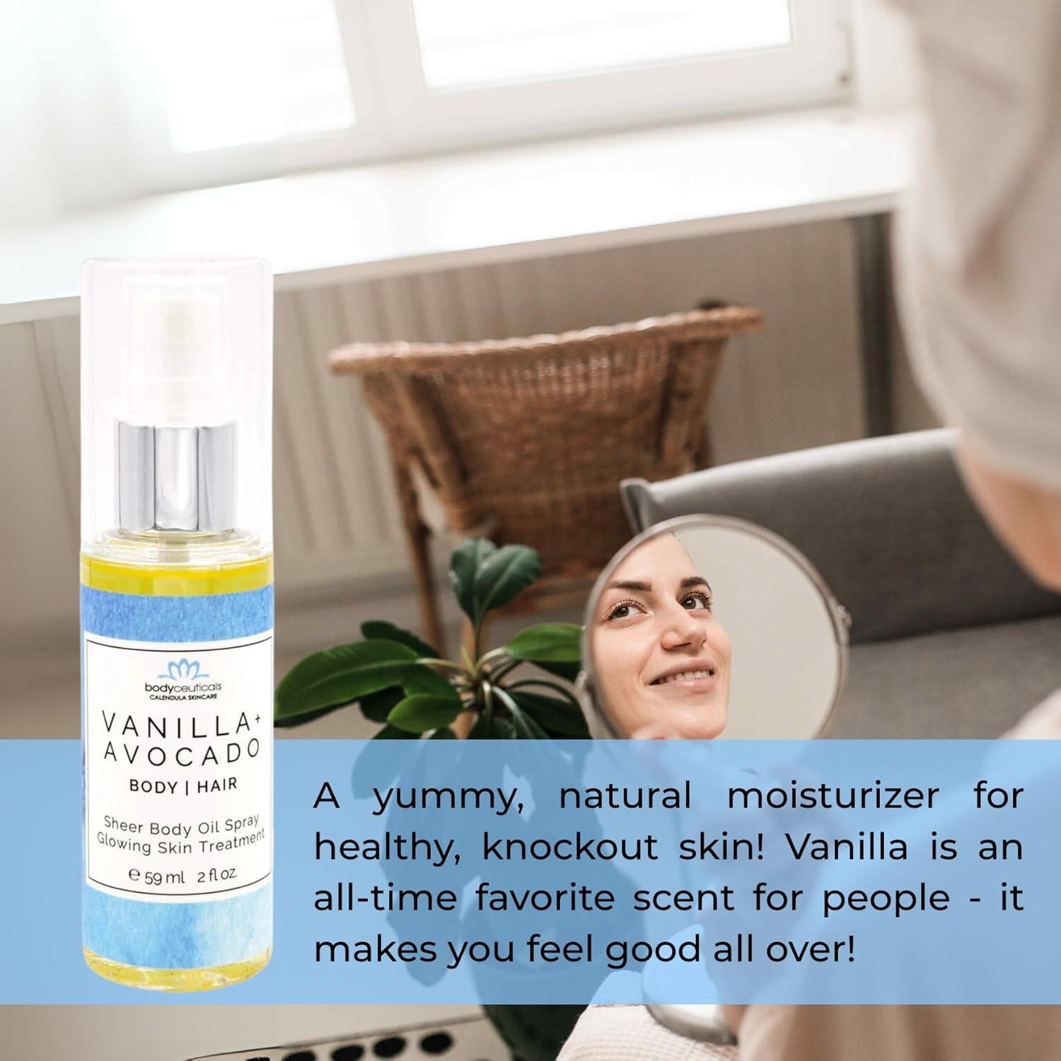 Aceite Corporal y Capilar Vegano Bodyceuticals 100g - Vainilla y Aguacate