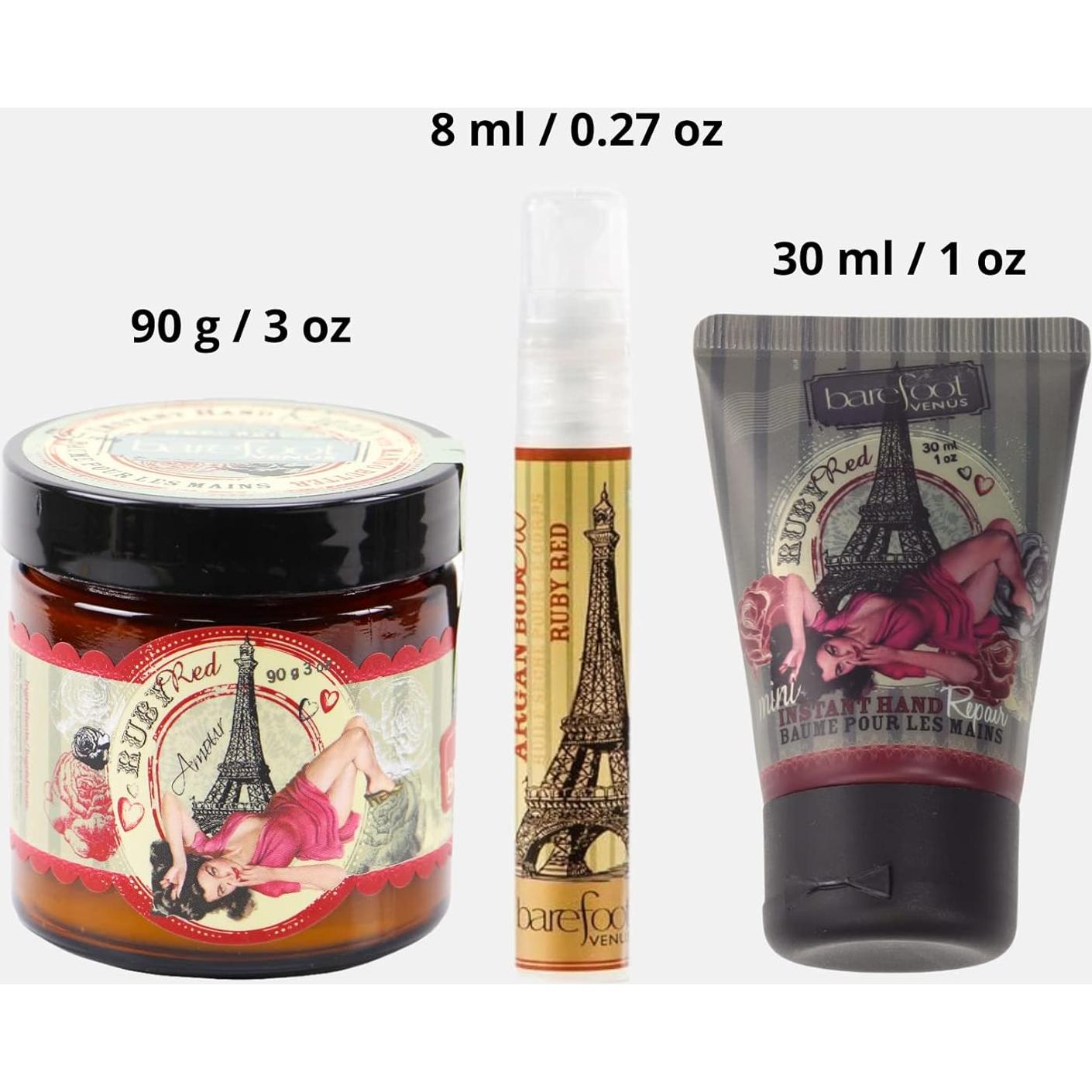 Set Cuidado Manos Ruby Red Barefoot Venus - 3 Productos
