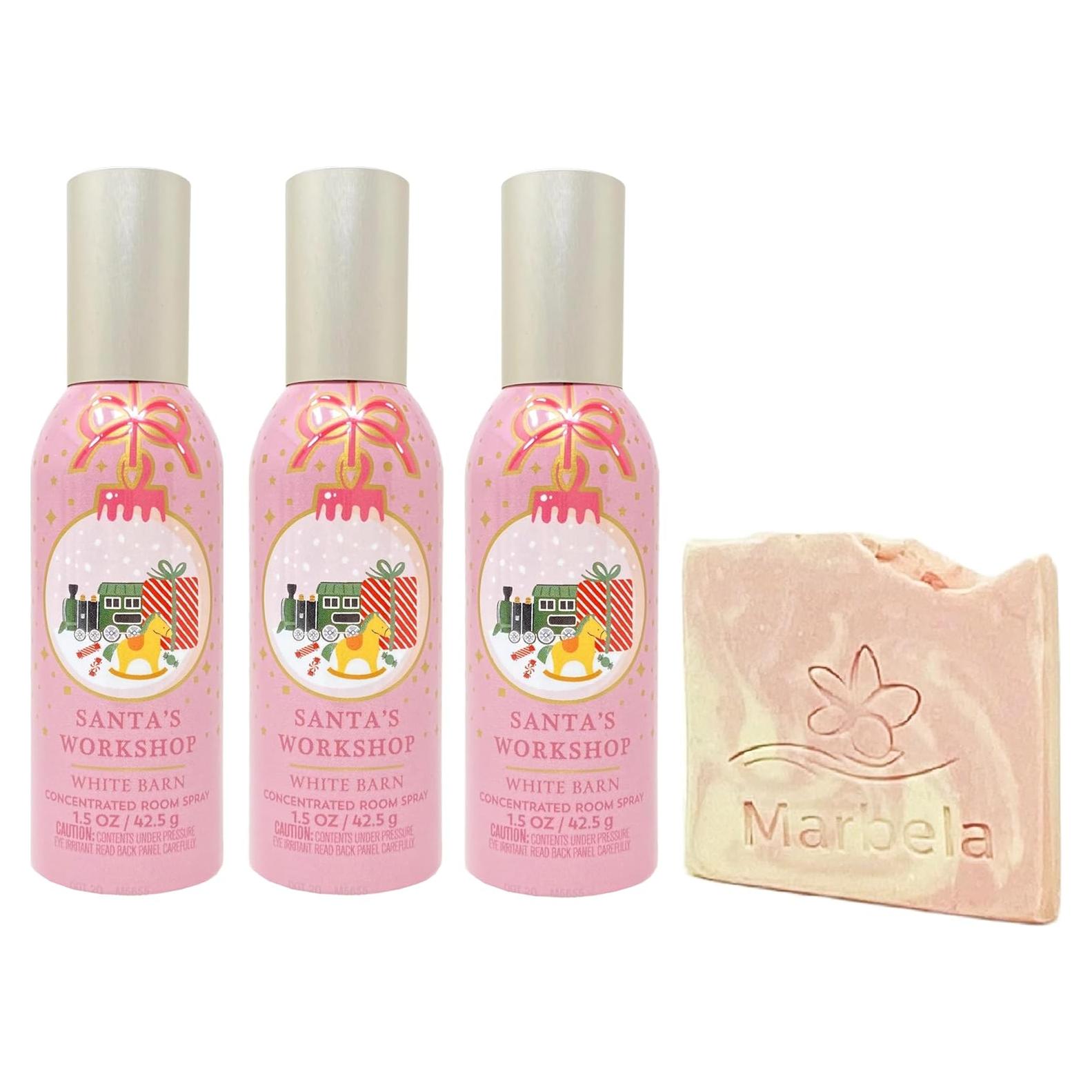 Spray de Habitación Concentrado Bath & Body Works Taller de Santa 3 Piezas