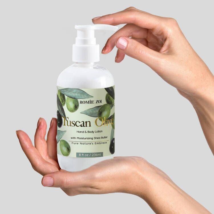 Loción Hidratante para Manos y Cuerpo Romiie Zoi 236 ML Olivo Toscano