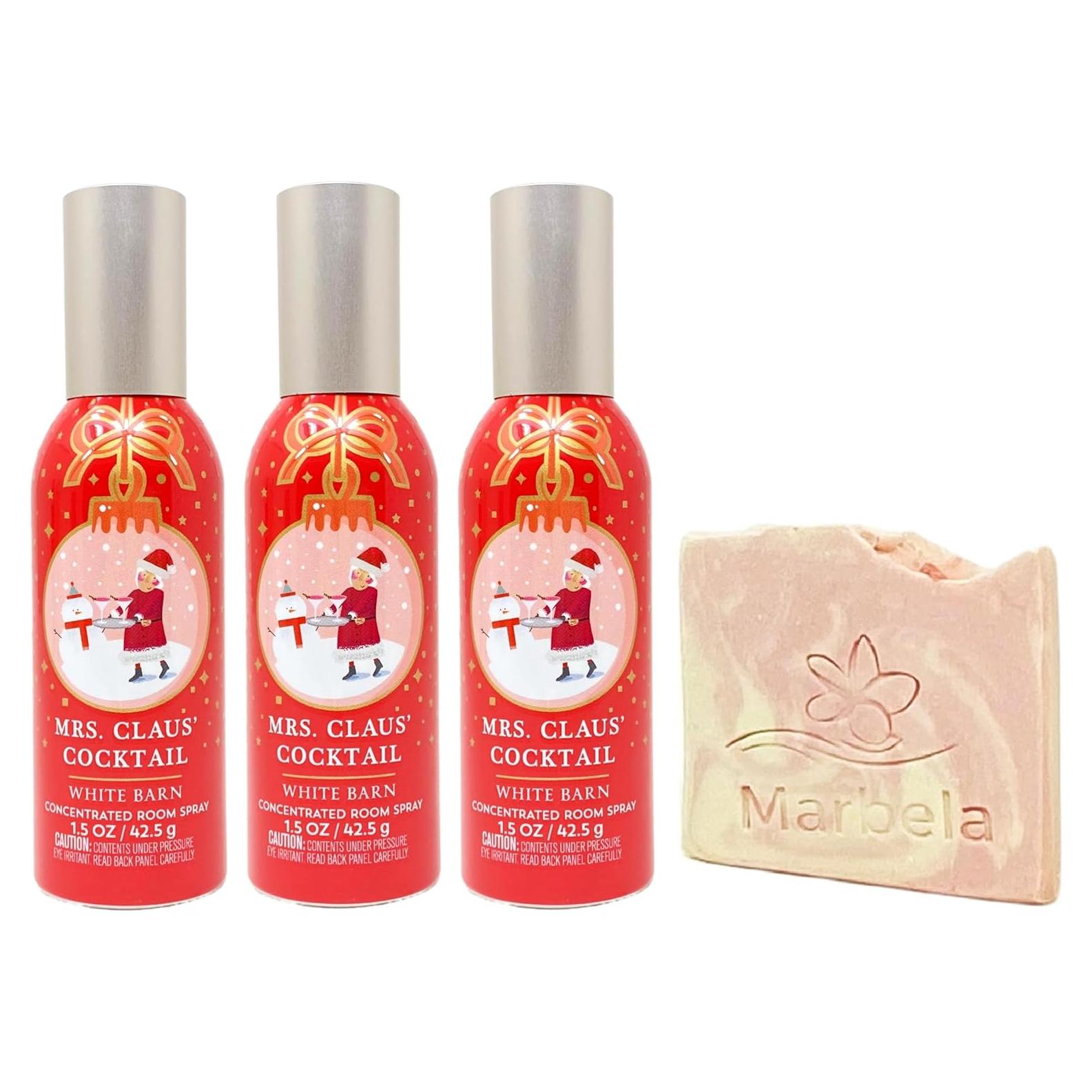 Spray de habitación concentrado Sra. Claus Bath & Body Works 3 piezas
