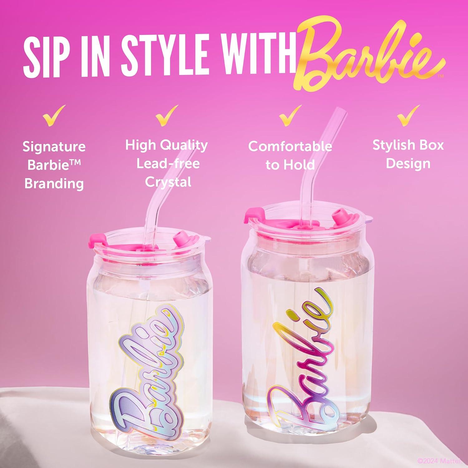 Tazas de Vidrio Dragon Glassware x Barbie - Set de 2 - 473 ml
