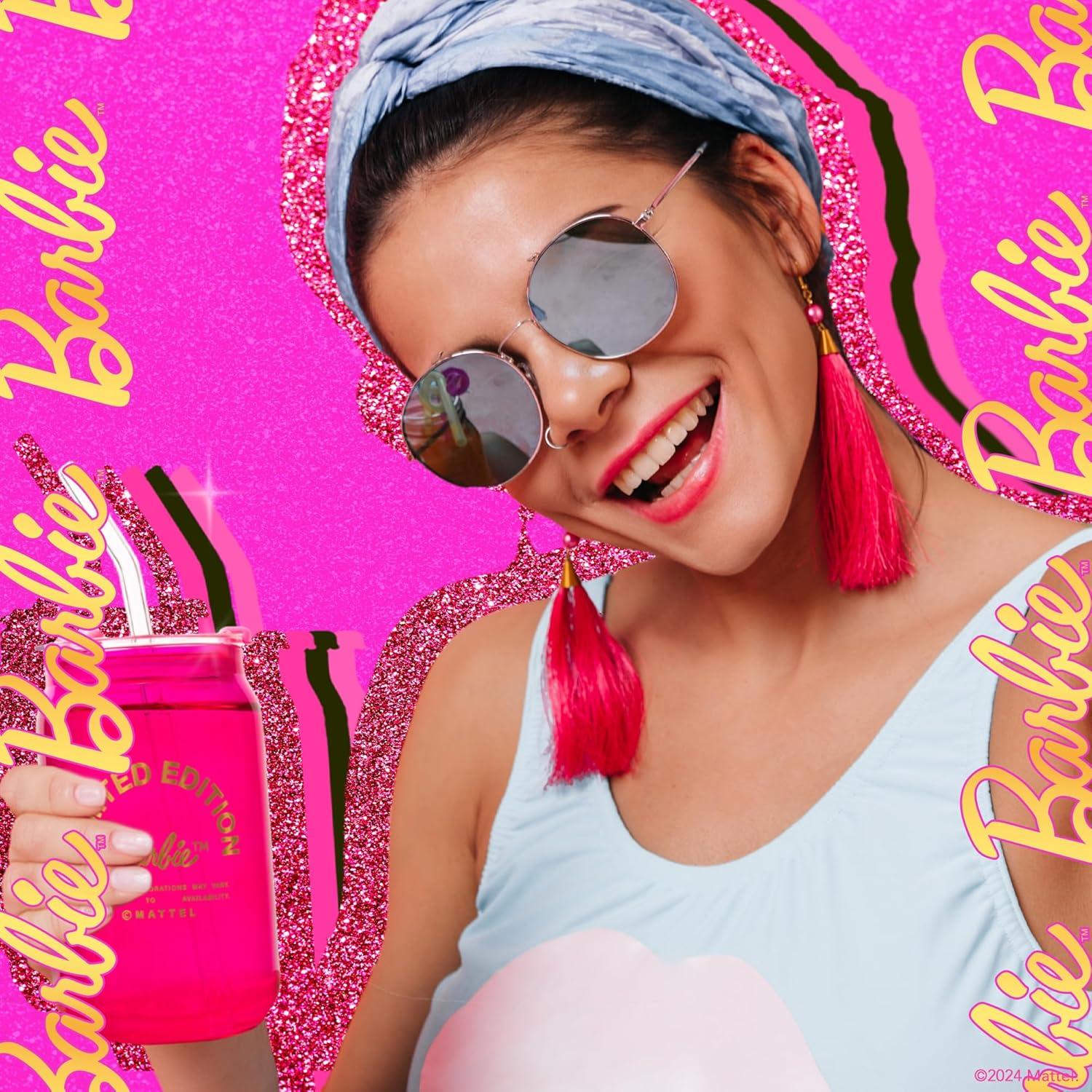 Vasos de Cristal Dragon Glassware x Barbie - Set de 2