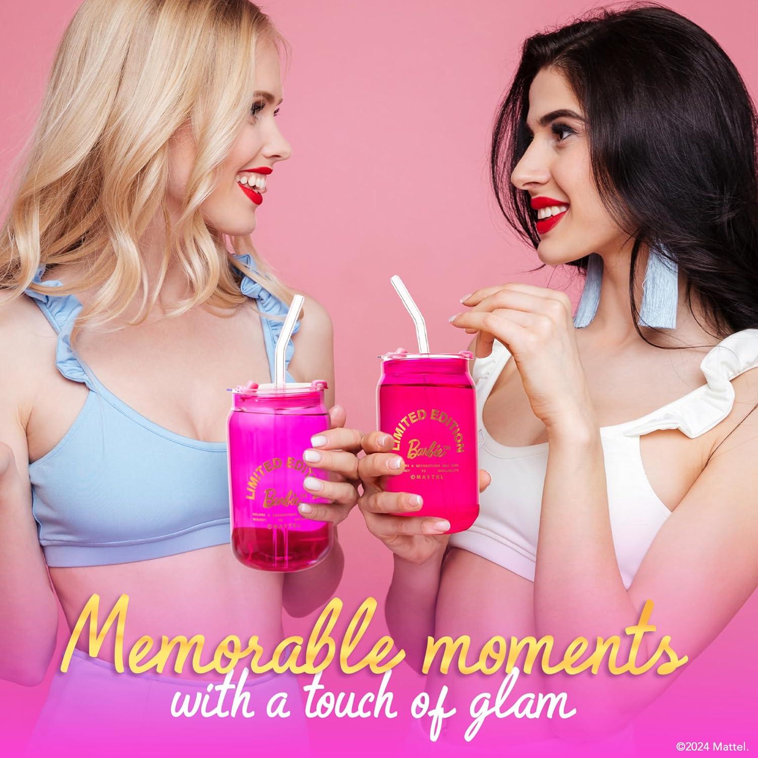 Vasos de Cristal Dragon Glassware x Barbie - Set de 2