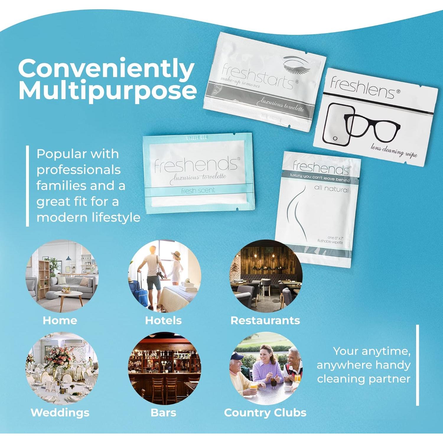 Toallitas Húmedas Desechables Freshends 300 Unidades Gris