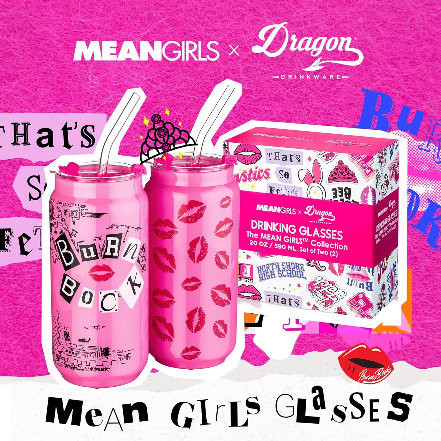 Vasos de Cristal Dragon Glassware Mean Girls 20 oz Set 2