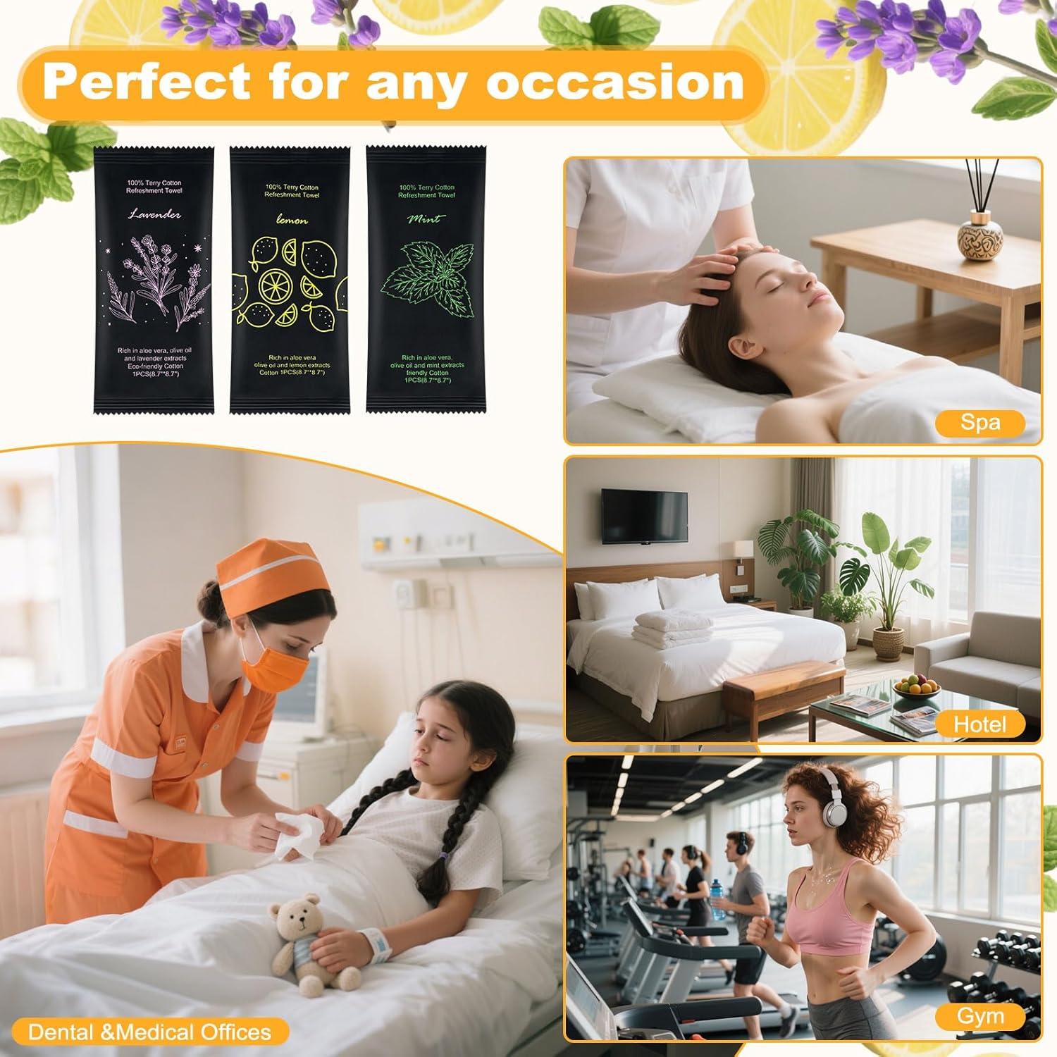 Toallas Húmedas de Algodón Twoworld 150 Unidades Aromatizadas