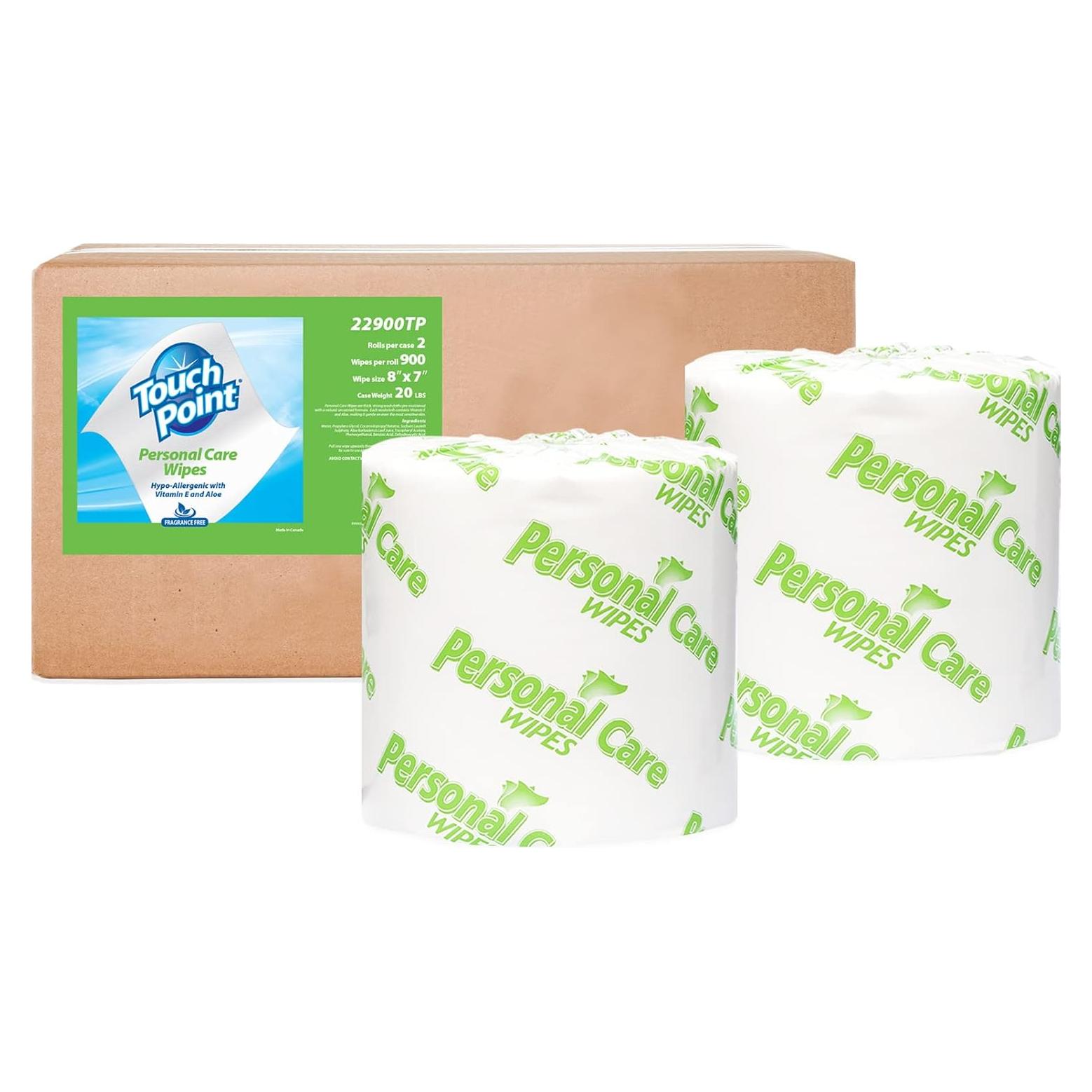 Toallitas Desechables Touch Point 1800 Unidades Aloe Vera