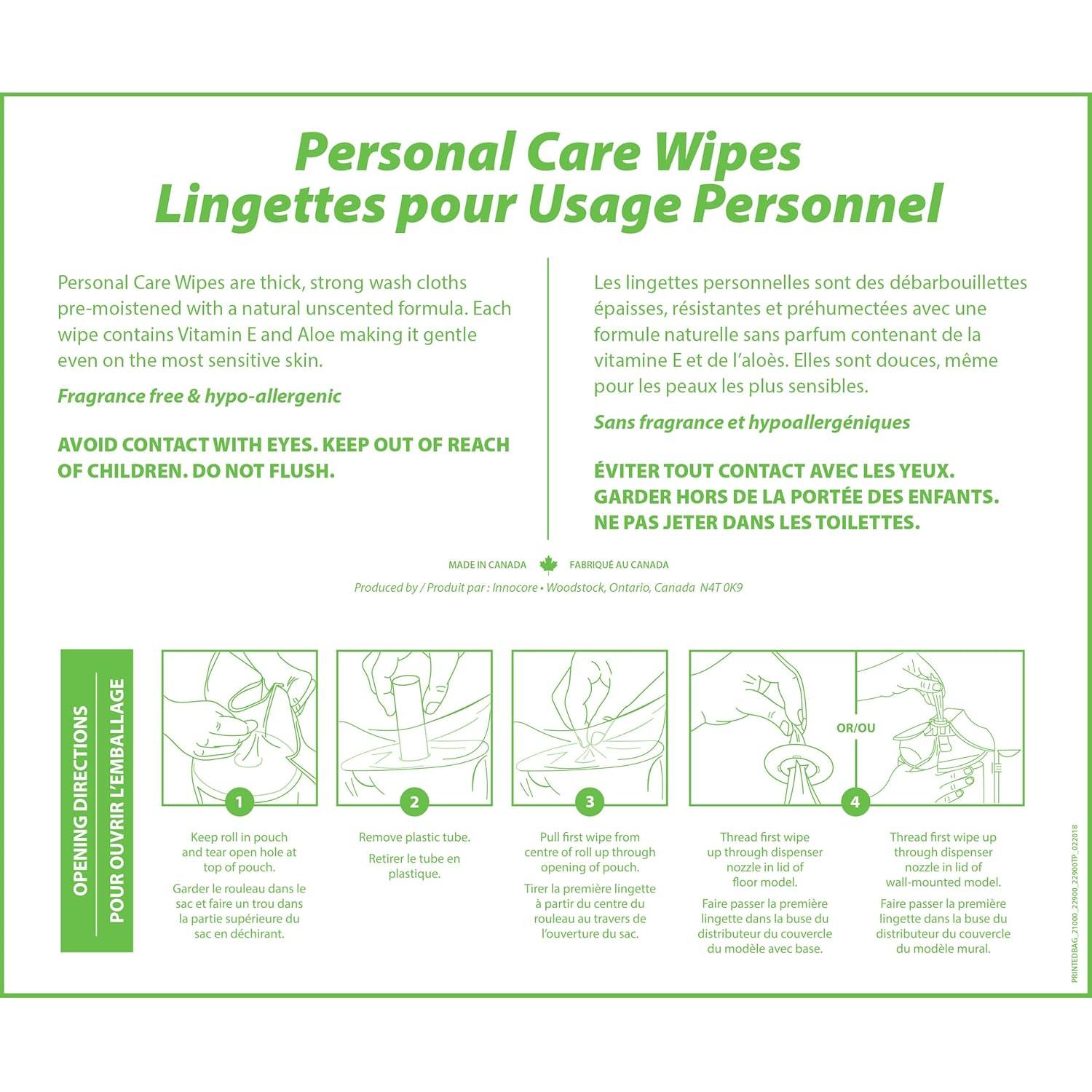 Toallitas Desechables Touch Point 1800 Unidades Aloe Vera