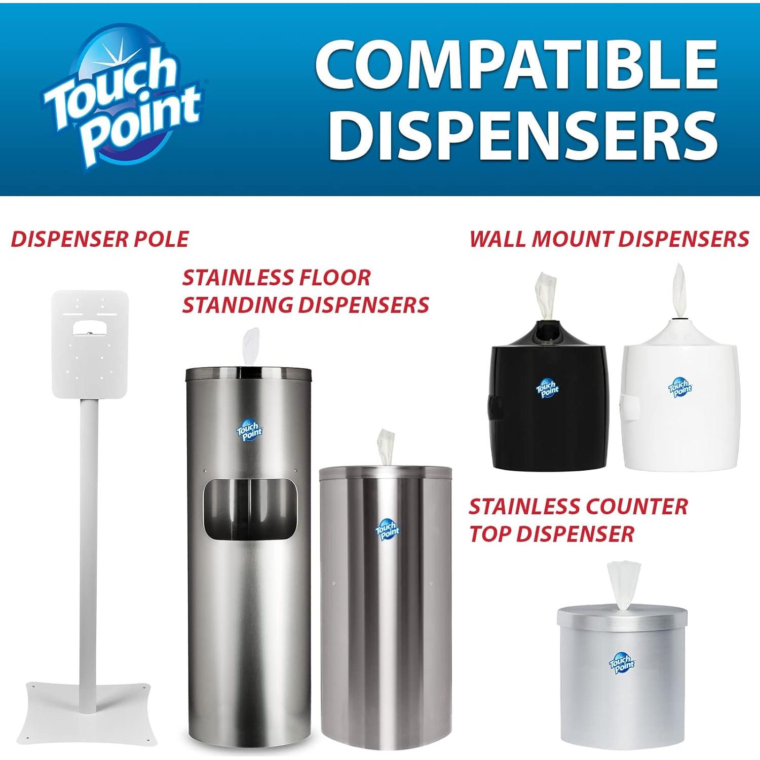 Toallitas Desechables Touch Point 1800 Unidades Aloe Vera