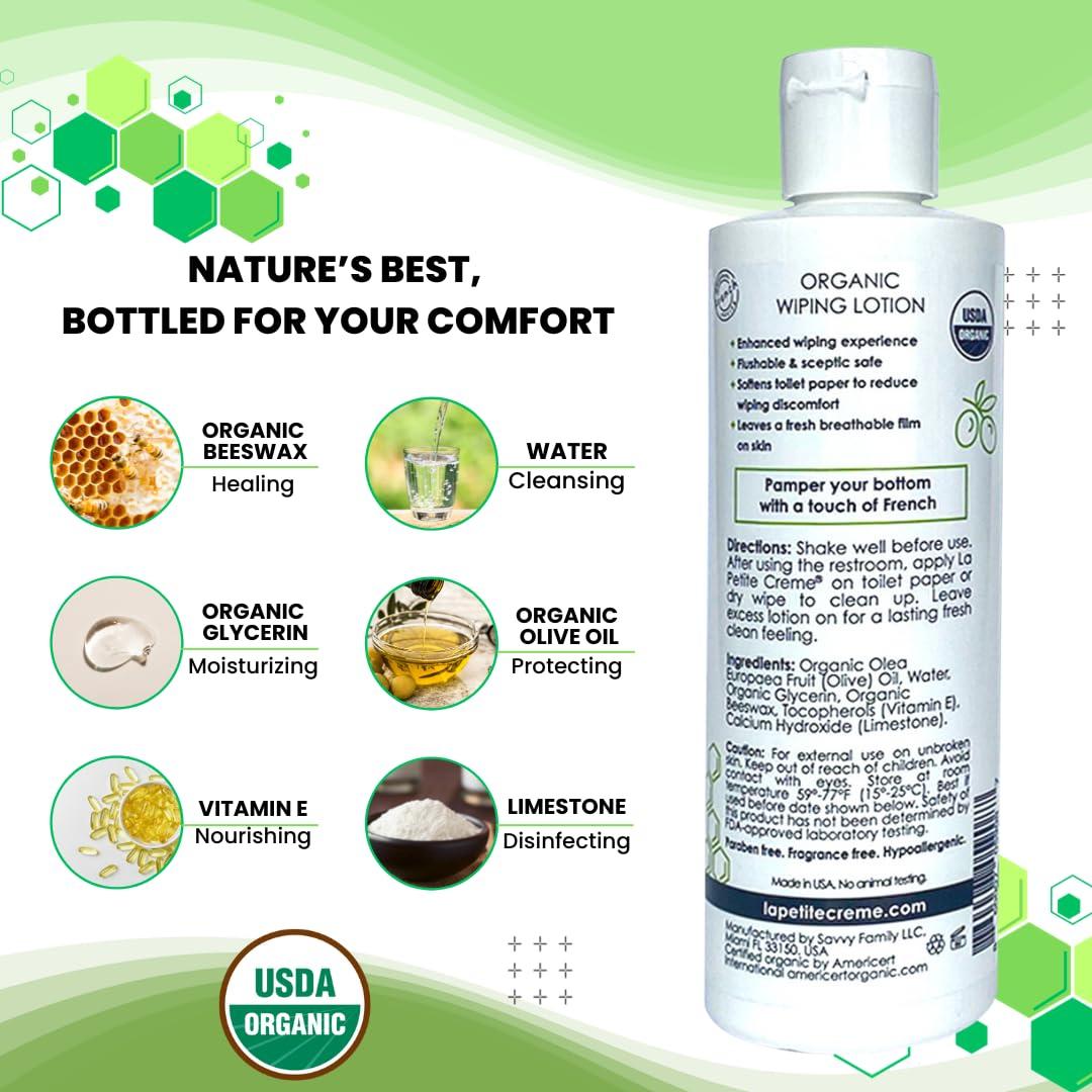 Loción Limpiadora Orgánica La Petite Crème 240 ml - Cuidado Suave