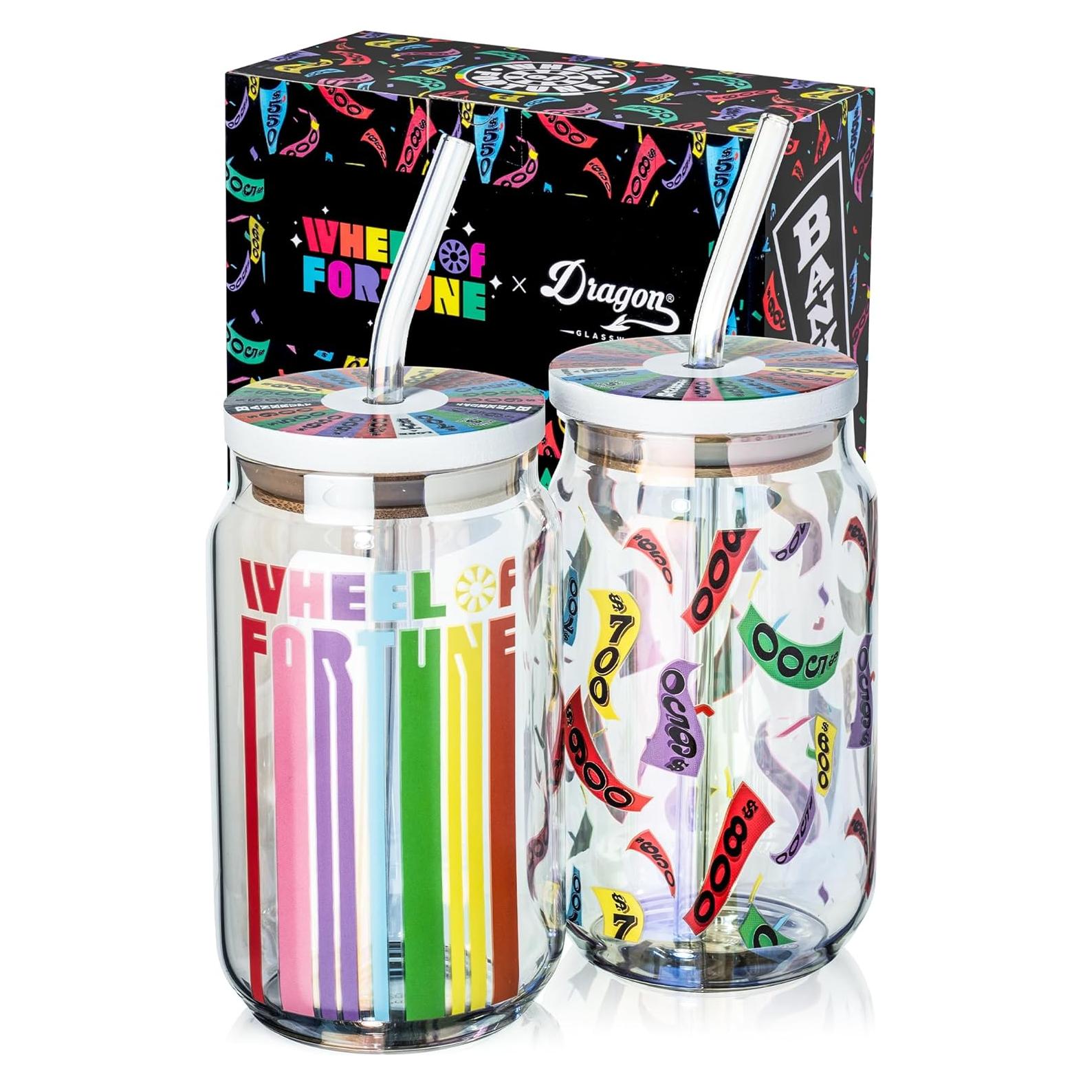 Set de Vasos Dragon Glassware Ruleta de la Fortuna 2 Pzas