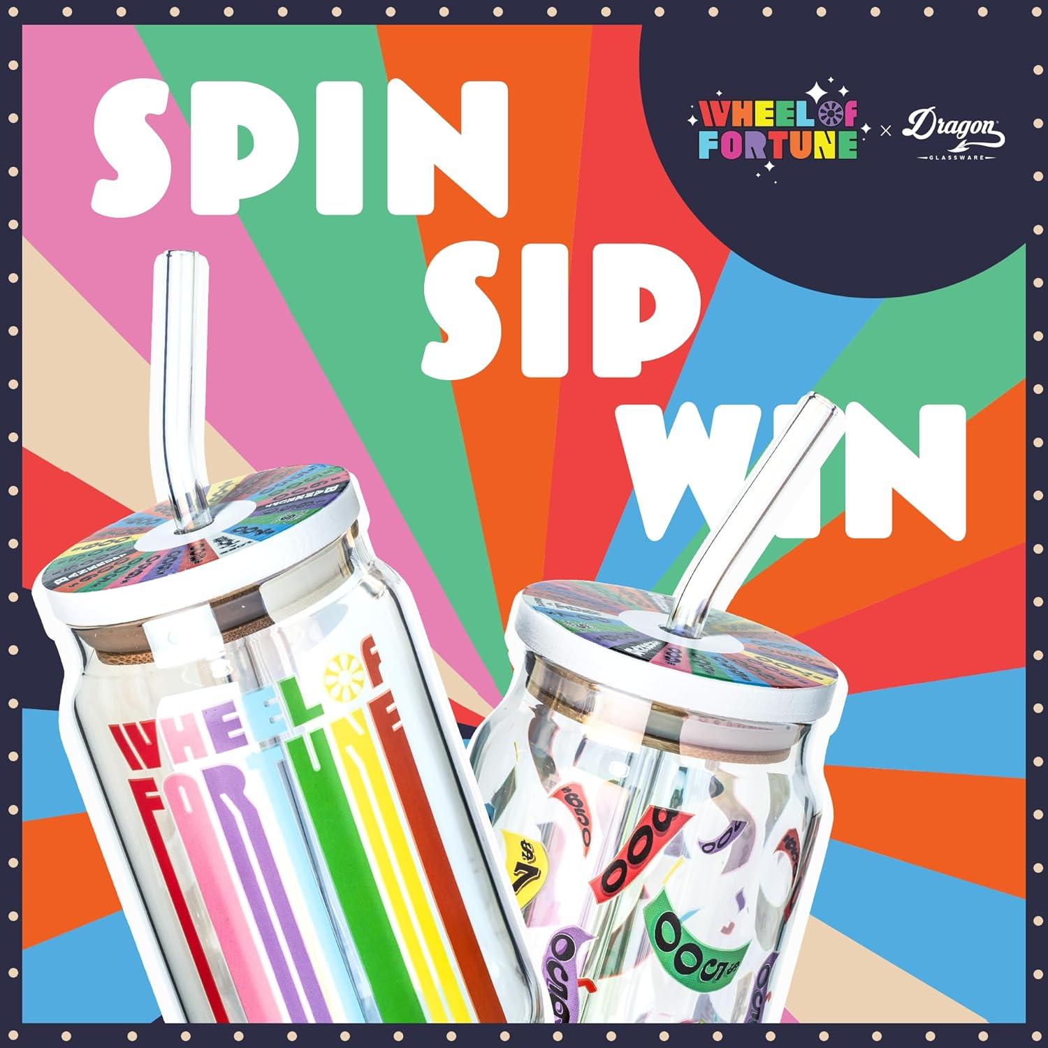 Set de Vasos Dragon Glassware Ruleta de la Fortuna 2 Pzas