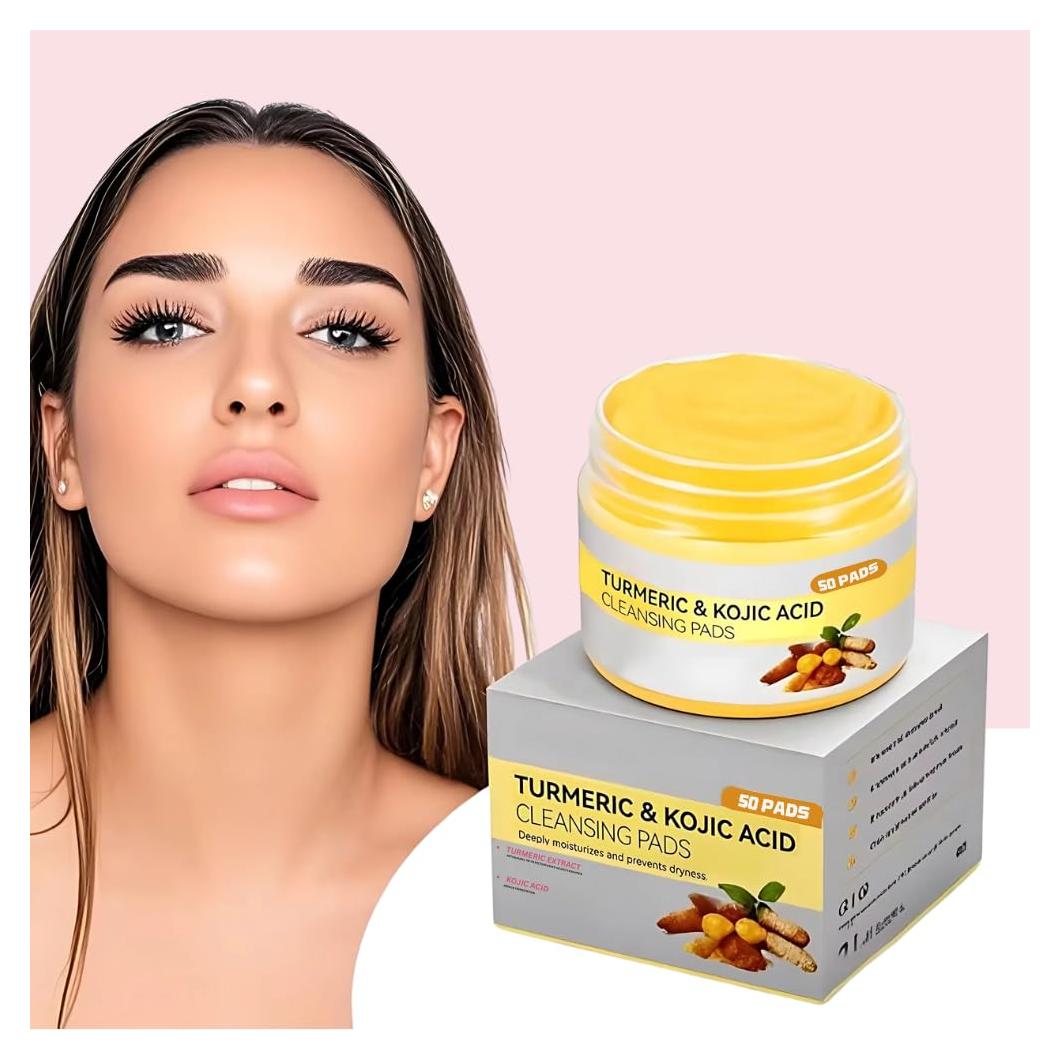 Almohadillas de Espuma de Ácido Kójico y Cúrcuma Geenx - 50 Unidades