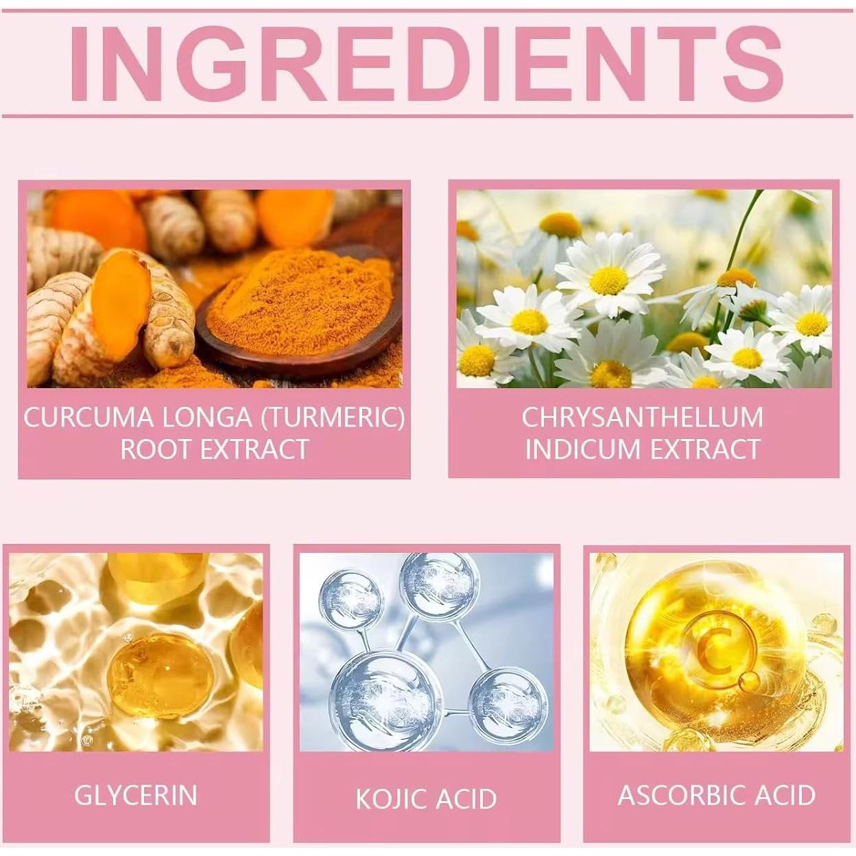 Almohadillas de Espuma de Ácido Kójico y Cúrcuma Geenx - 50 Unidades