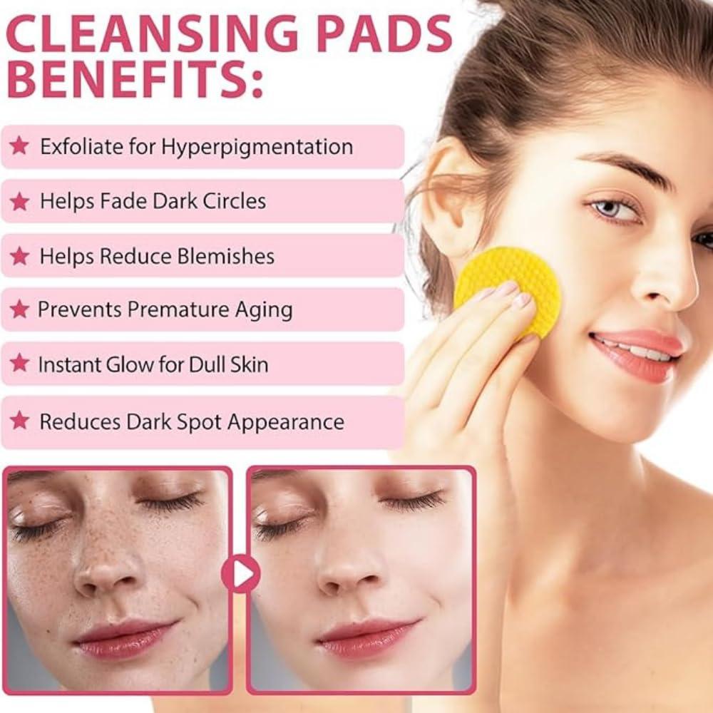 Almohadillas de Espuma de Ácido Kójico y Cúrcuma Geenx - 50 Unidades