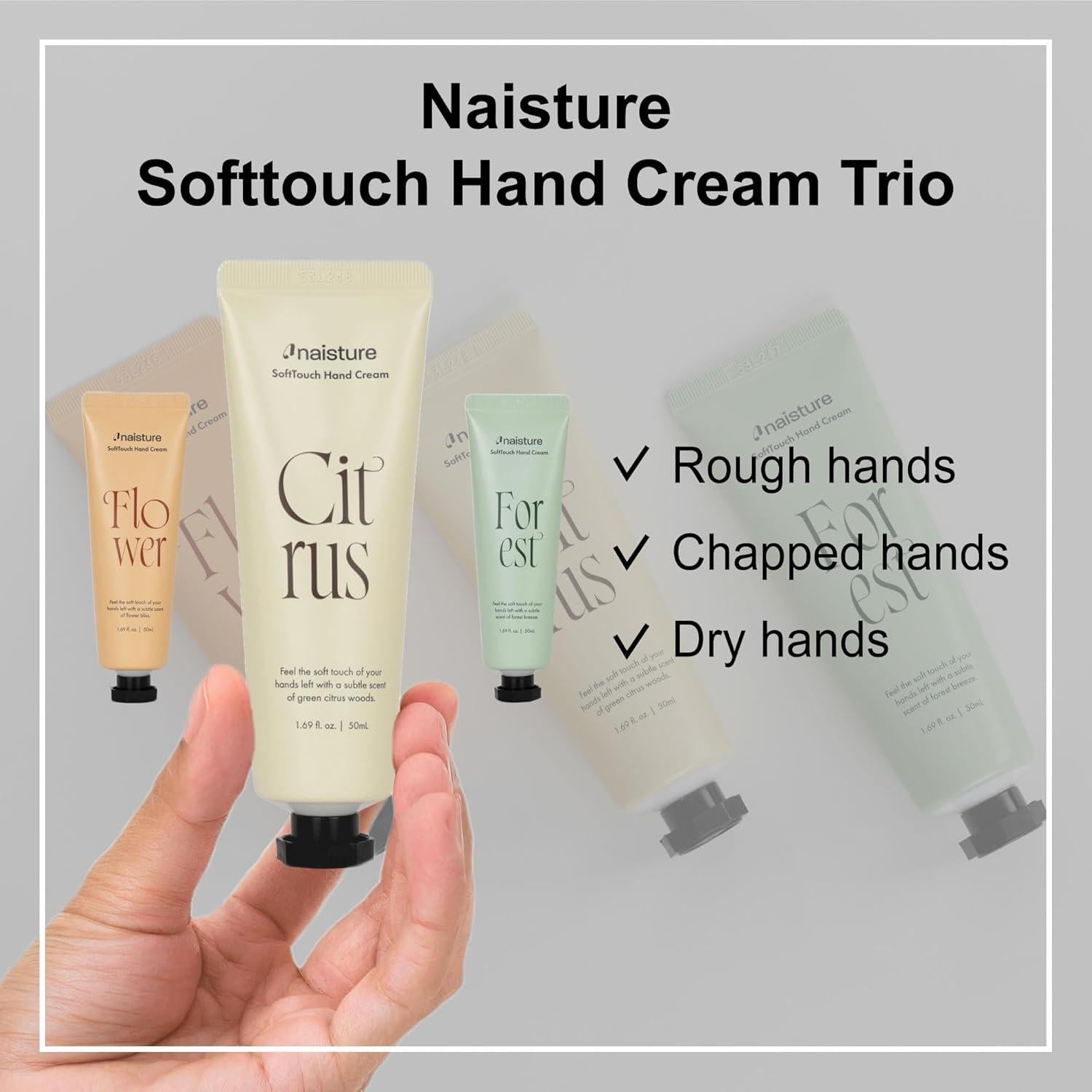 Trío de Crema de Manos SoftTouch - Hidratante 50ml cada uno