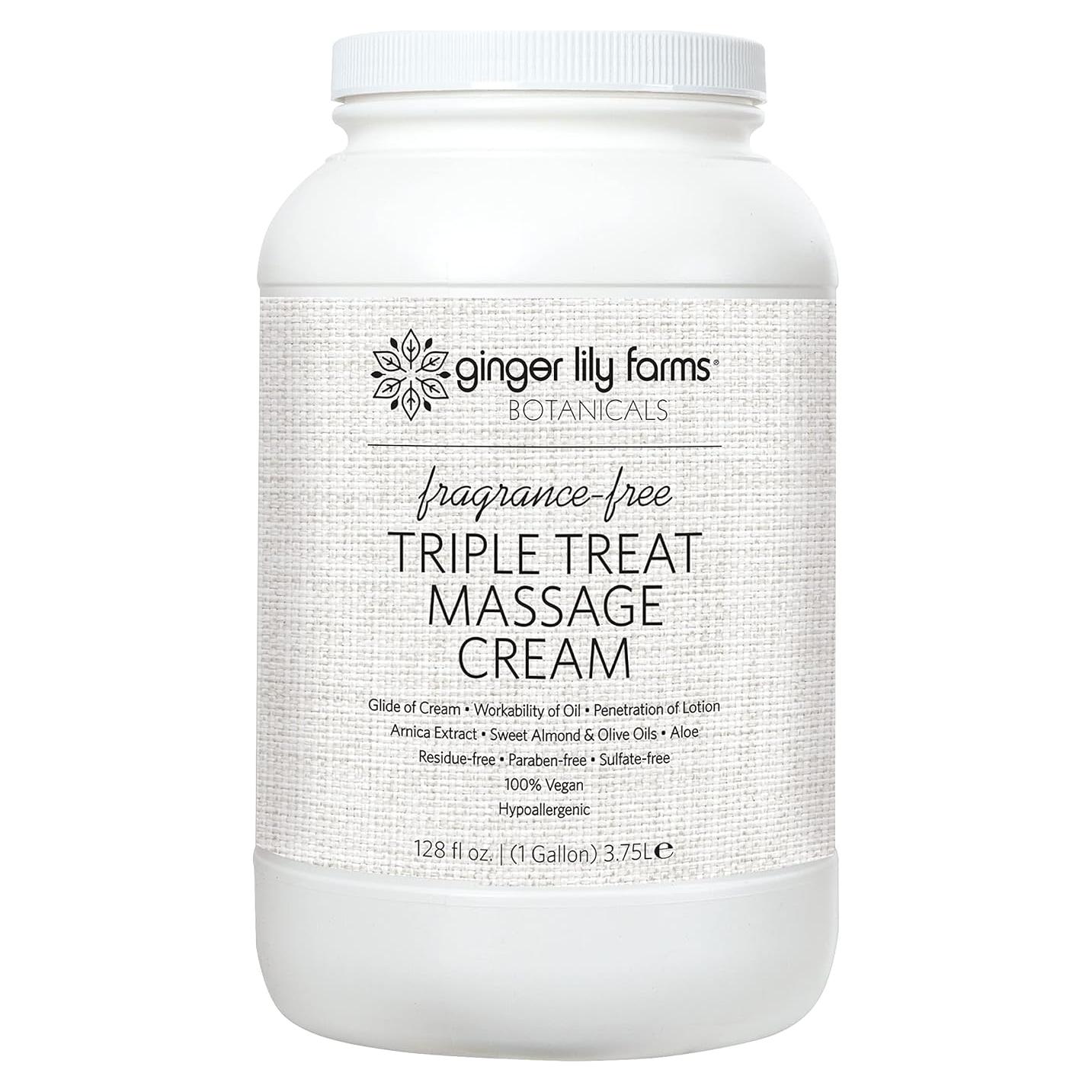 Crema de Masaje Hipoalergénica Ginger Lily Farms 3.78L