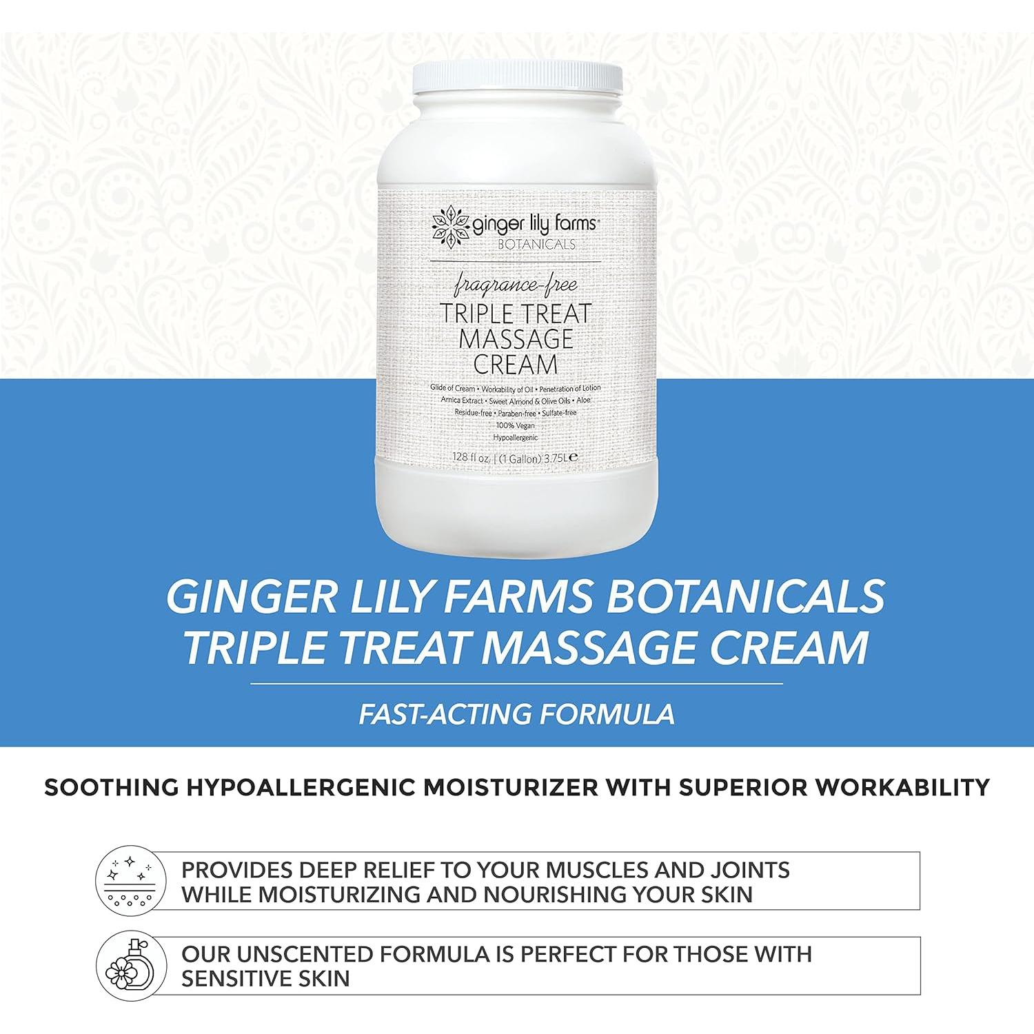 Crema de Masaje Hipoalergénica Ginger Lily Farms 3.78L