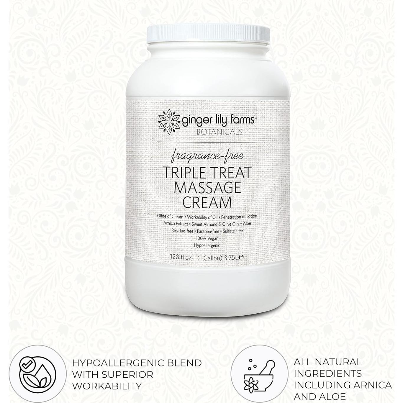 Crema de Masaje Hipoalergénica Ginger Lily Farms 3.78L