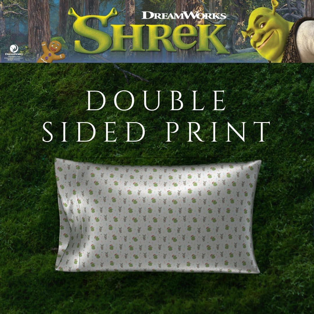 Funda de Almohada Satén Shrek Holiday 50x76 cm Franco