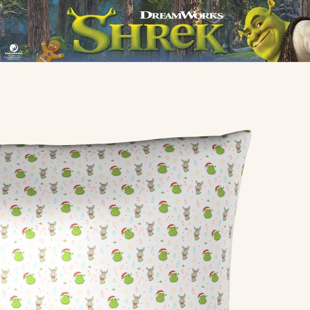 Funda de Almohada Satén Shrek Holiday 50x76 cm Franco