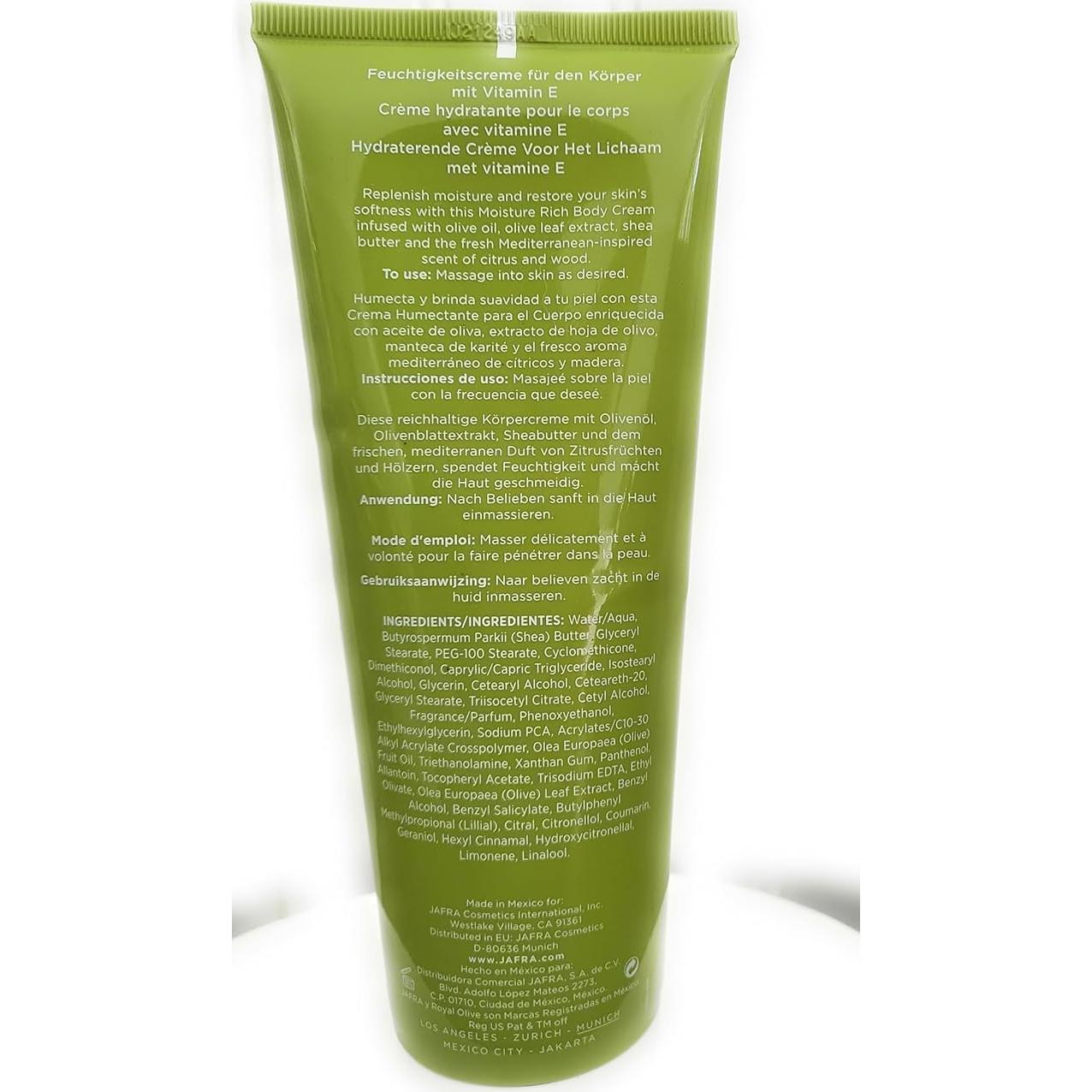 Loción Corporal Jafra Royal Olive 250ml - Hidratante Antienvejecimiento