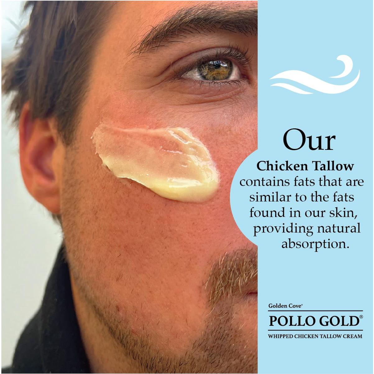 Crema de Sebo de Pollo Batido Pollo Gold 56.7g - Hidratante Orgánico