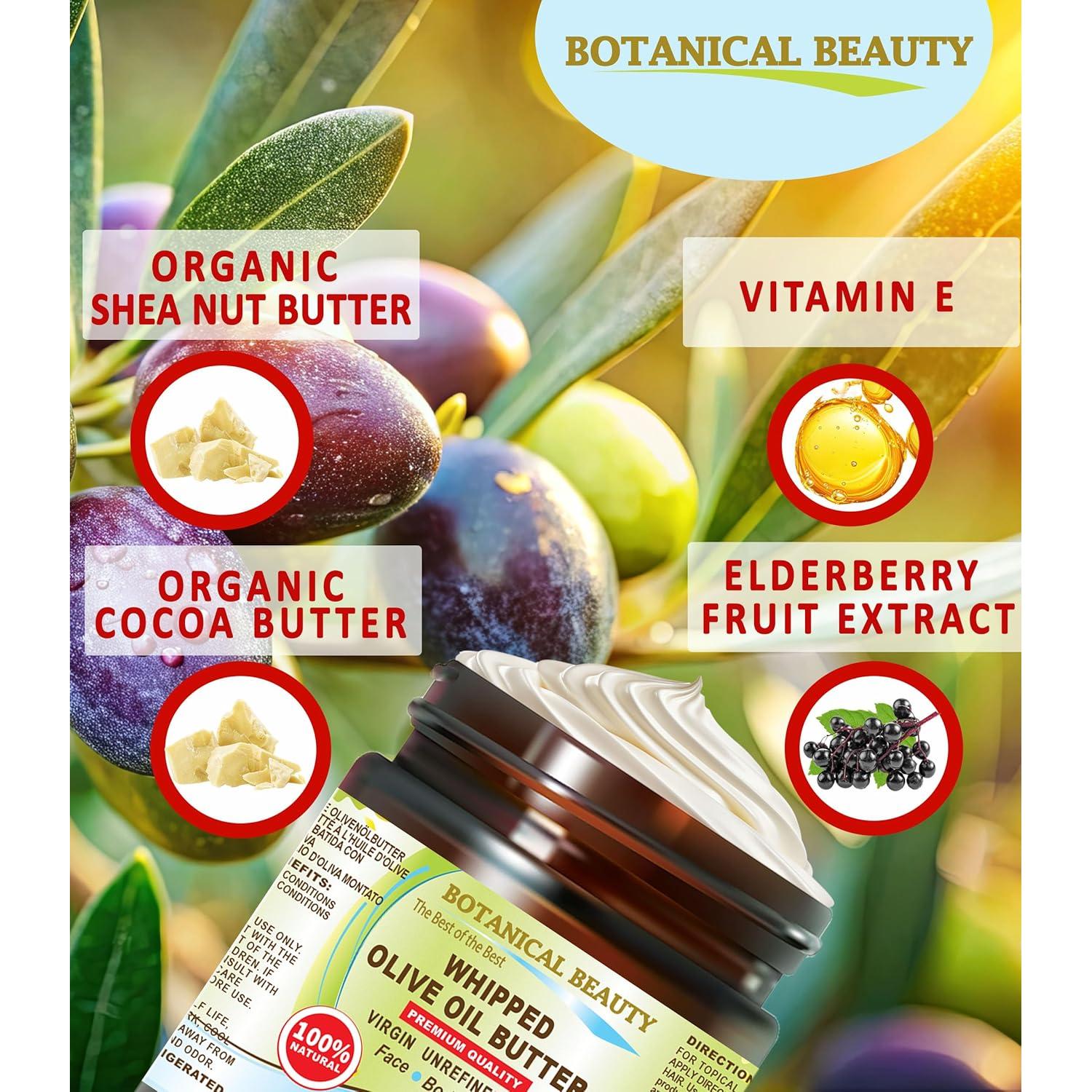 Mantequilla de Aceite de Oliva Orgánica 236.6 ml - Chateau Cosmetics