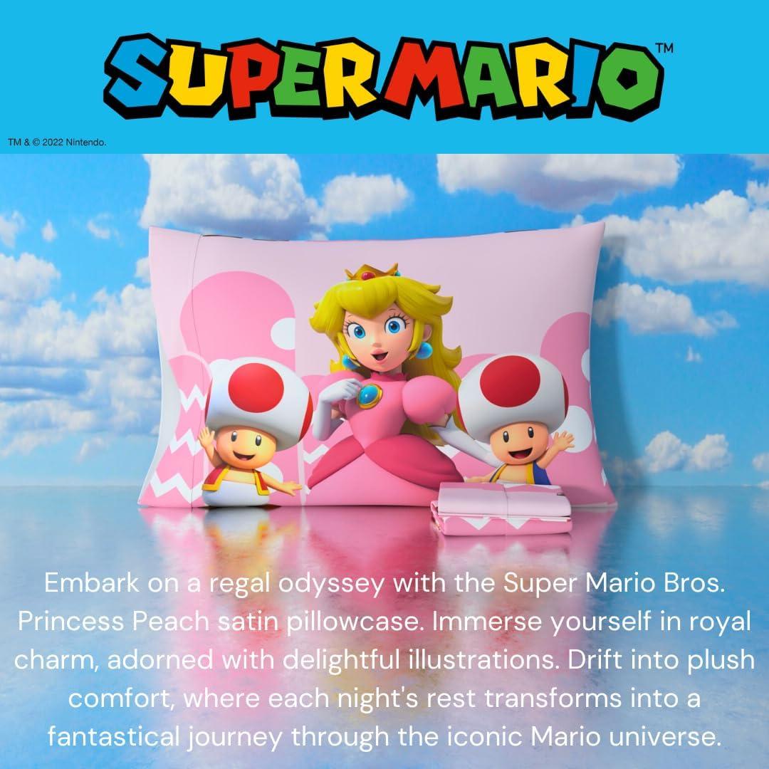 Funda de Almohada Reversible Franco Princesa Peach 50x76 cm