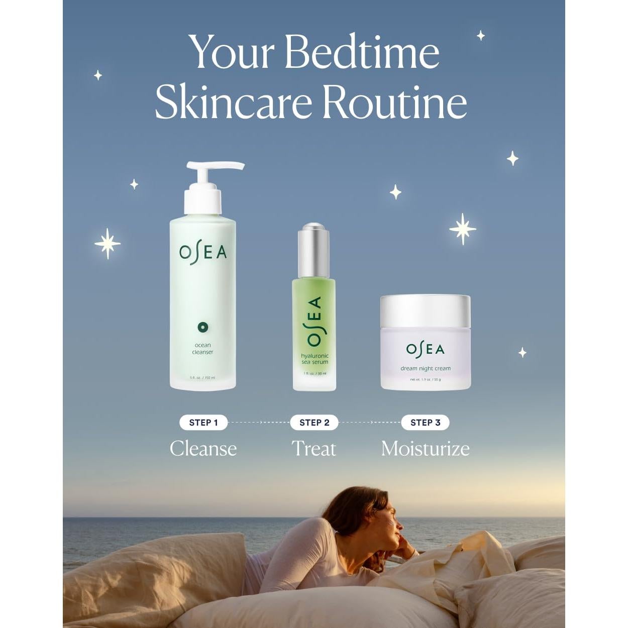 Crema Nocturna Hidratante OSEA 230g - Anti-Envejecimiento con Retinol