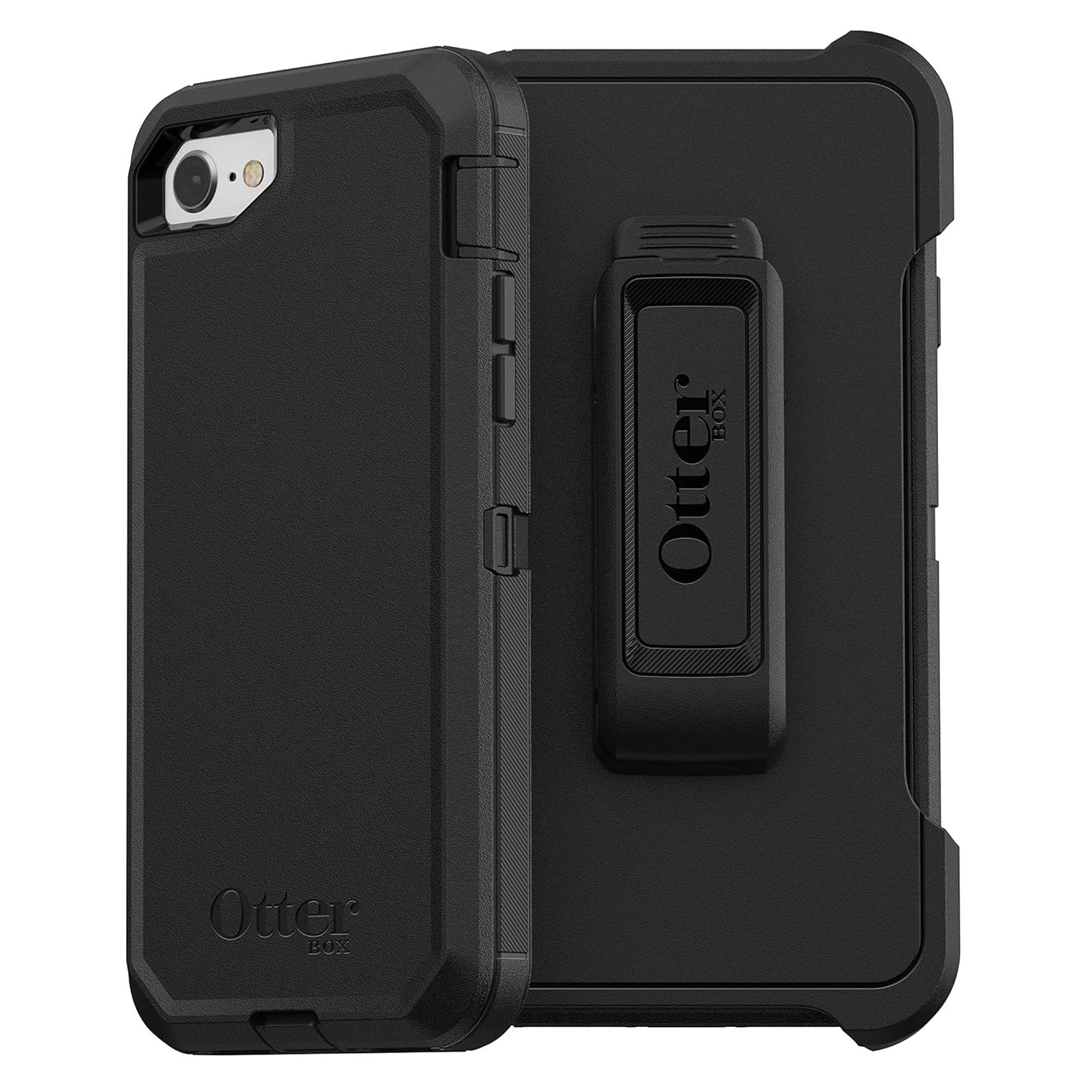 Funda OtterBox Defender para iPhone SE 3/2, 8 y 7 - Negra