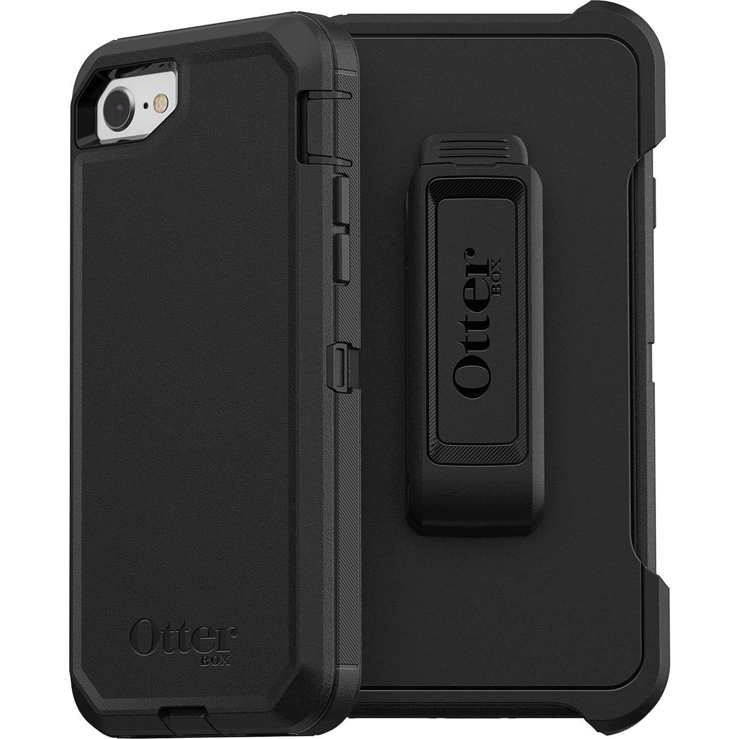 Funda OtterBox Defender para iPhone SE 3/2, 8 y 7 - Negra
