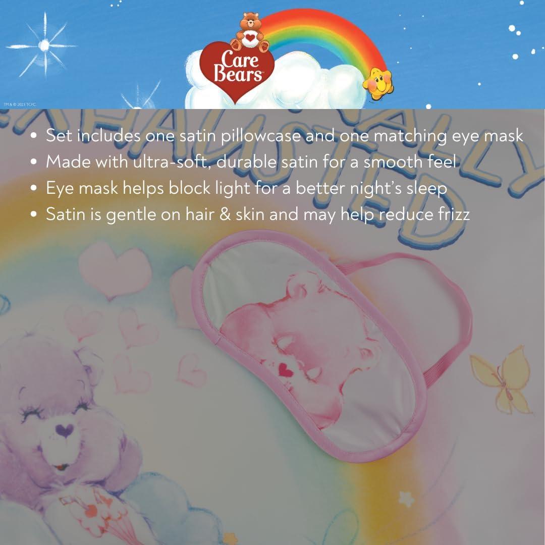 Funda de Almohada y Máscara Care Bears Satén 20x30
