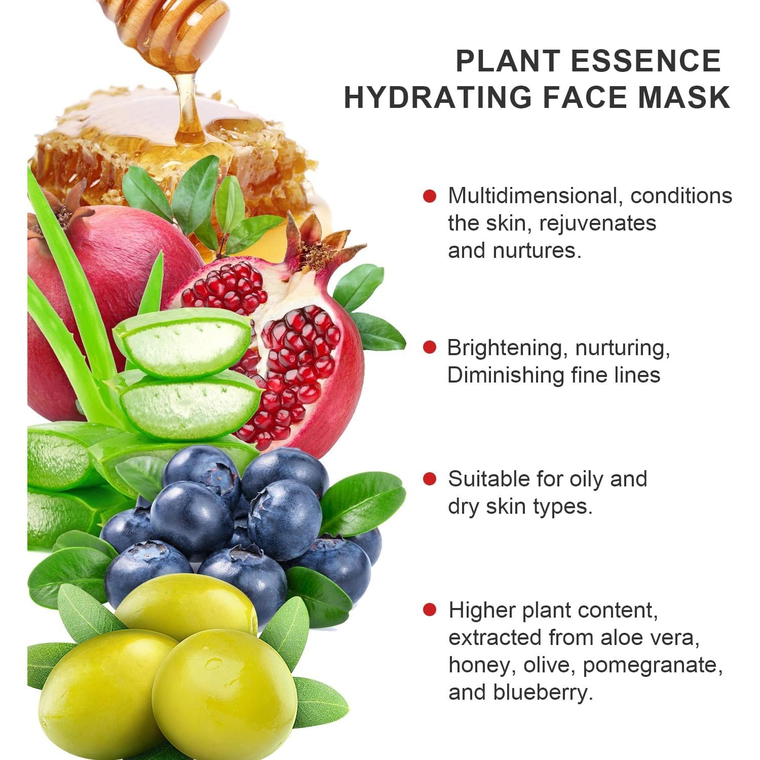 Mascarilla Facial Daxstar Skin Care Aloe Vera 10 Piezas Hidratante